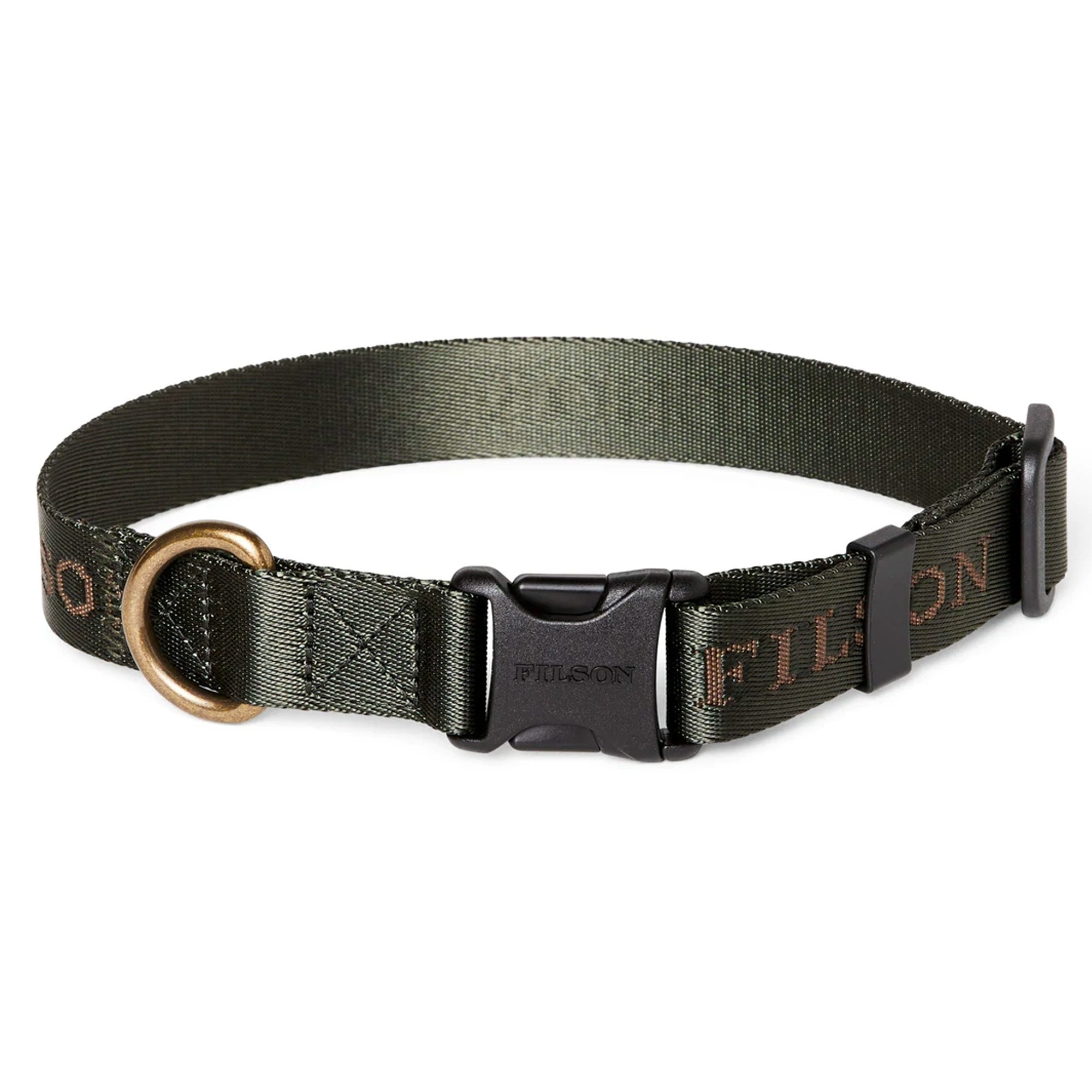 Filson Nylon Dog Collar - Dark Timber