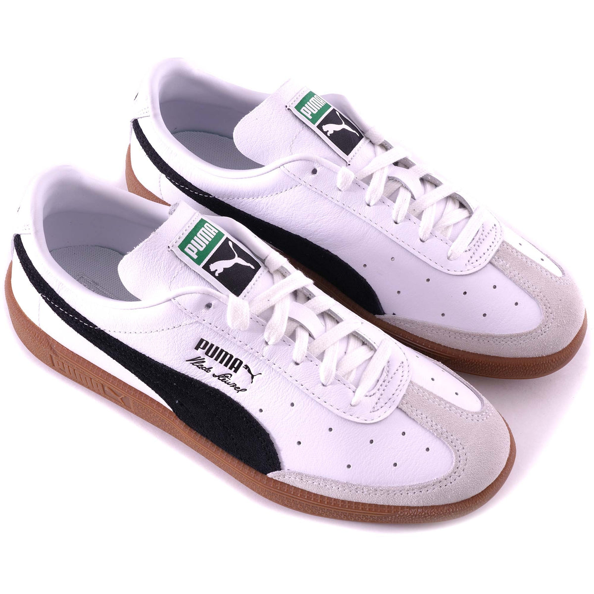 Puma Vlado Stenzel Leather Trainers - White/Black – Stuarts London