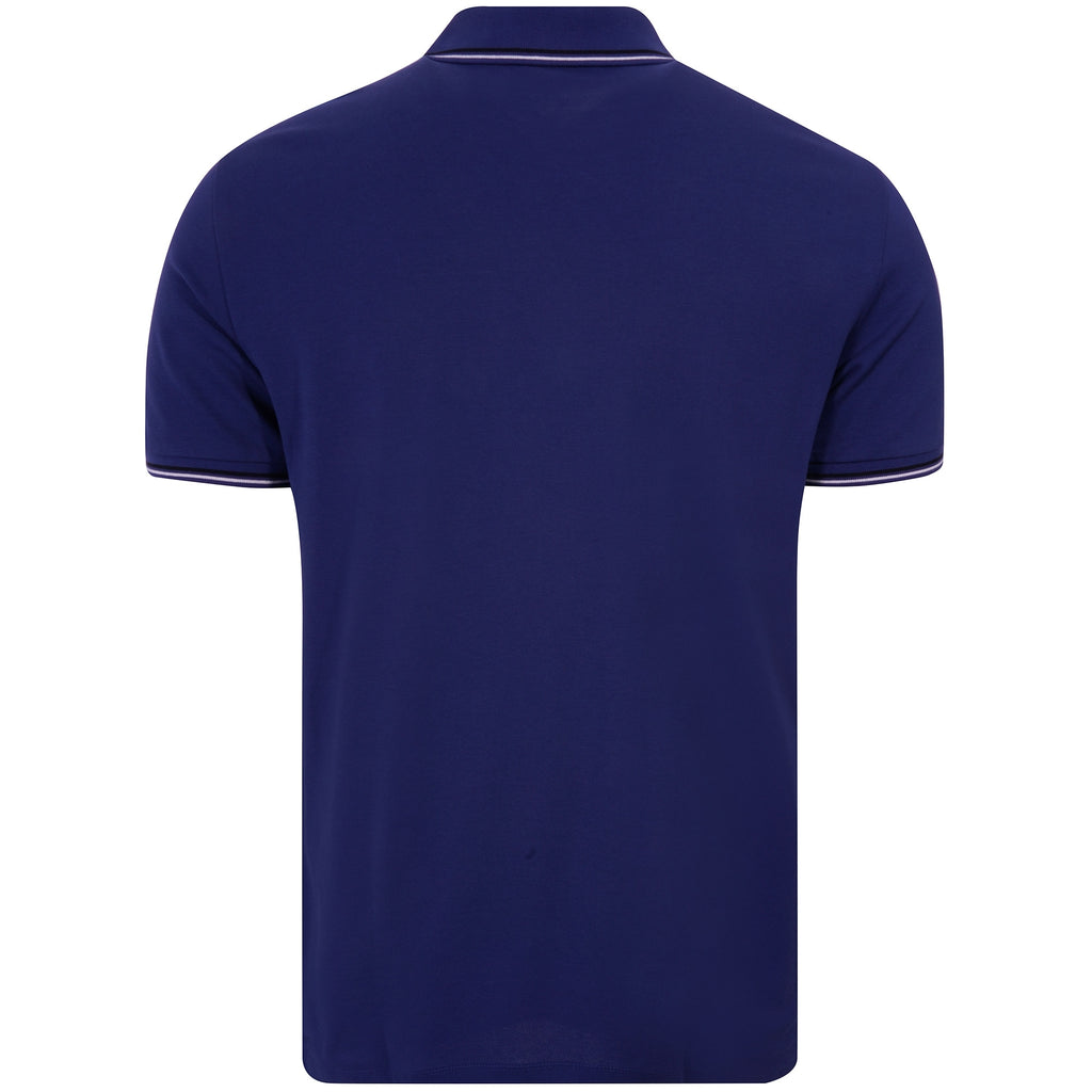Emporio Armani Stretch Piqu Polo Shirt - Colonia Blue