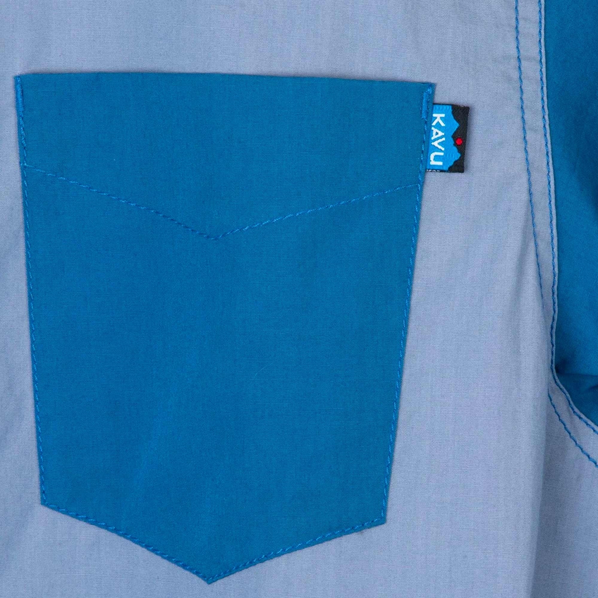 Kavu Scatter Block Shirt - Ocean