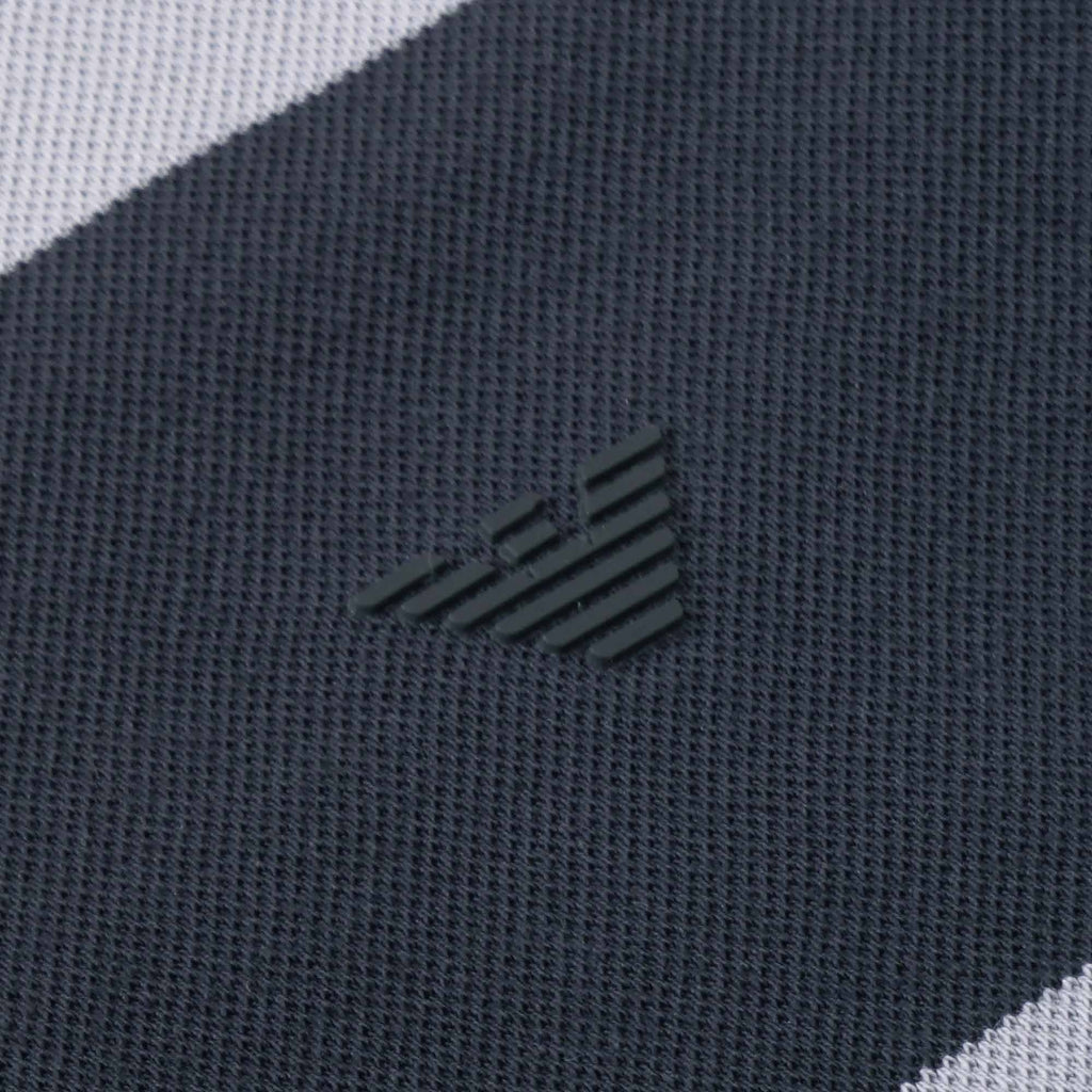 Emporio Armani Striped Polo Shirt - Righe Grigie