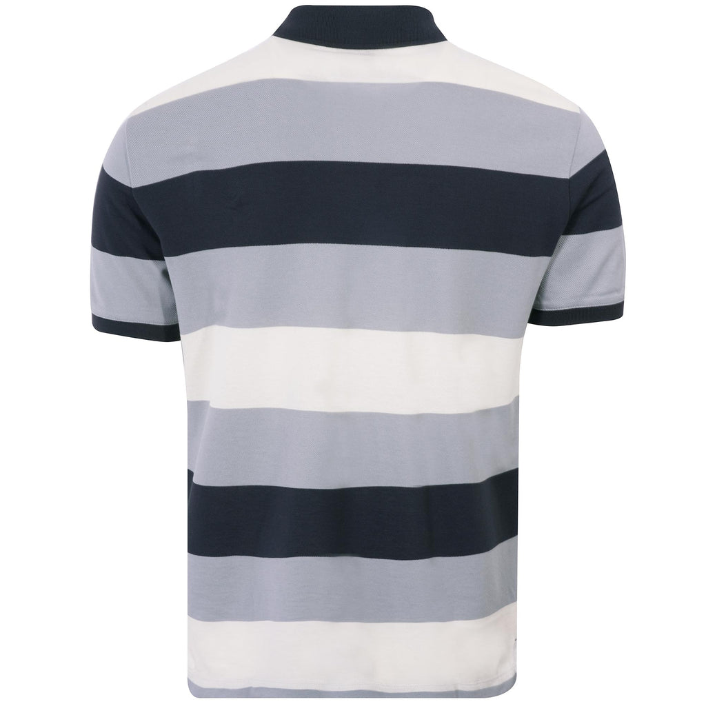 Emporio Armani Striped Polo Shirt - Righe Grigie