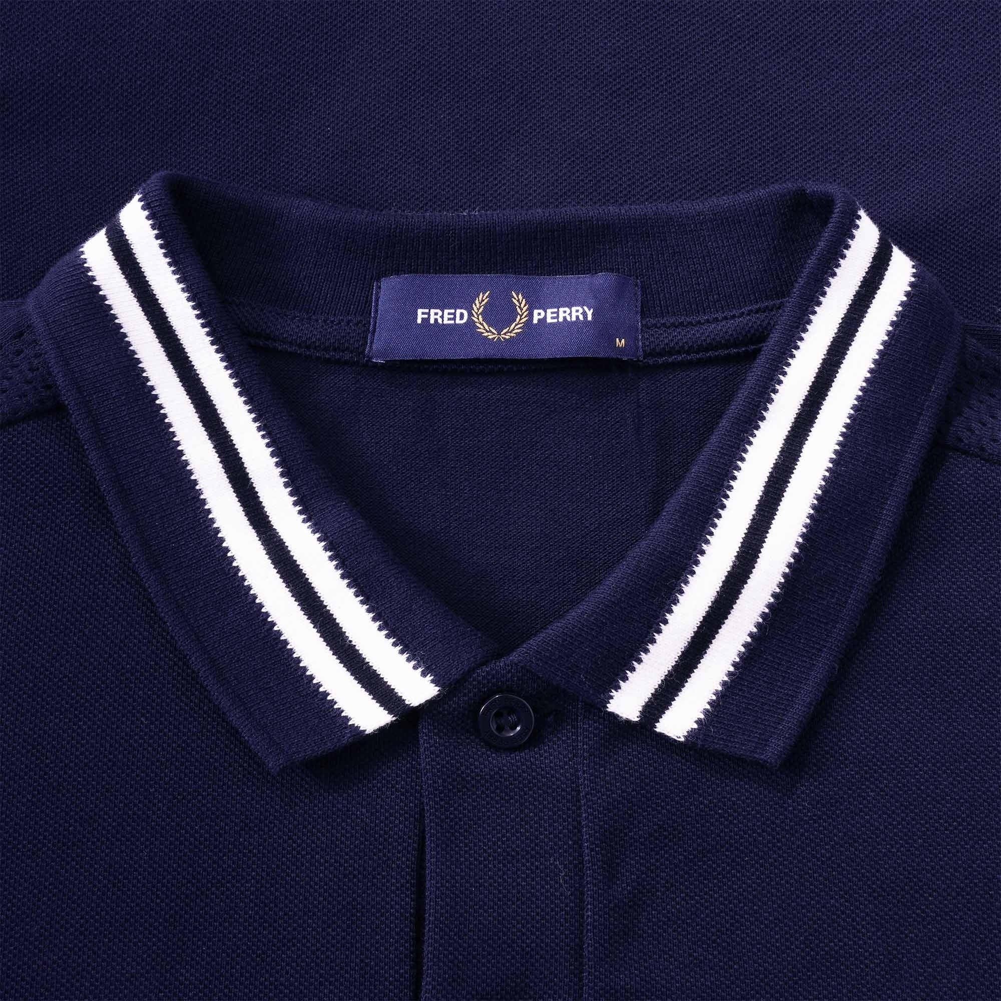 Fred Perry M3 Raglan Sleeve Polo Shirt - Navy