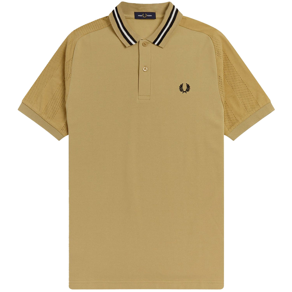 Fred Perry M3 Raglan Sleeve Polo Shirt - Desert