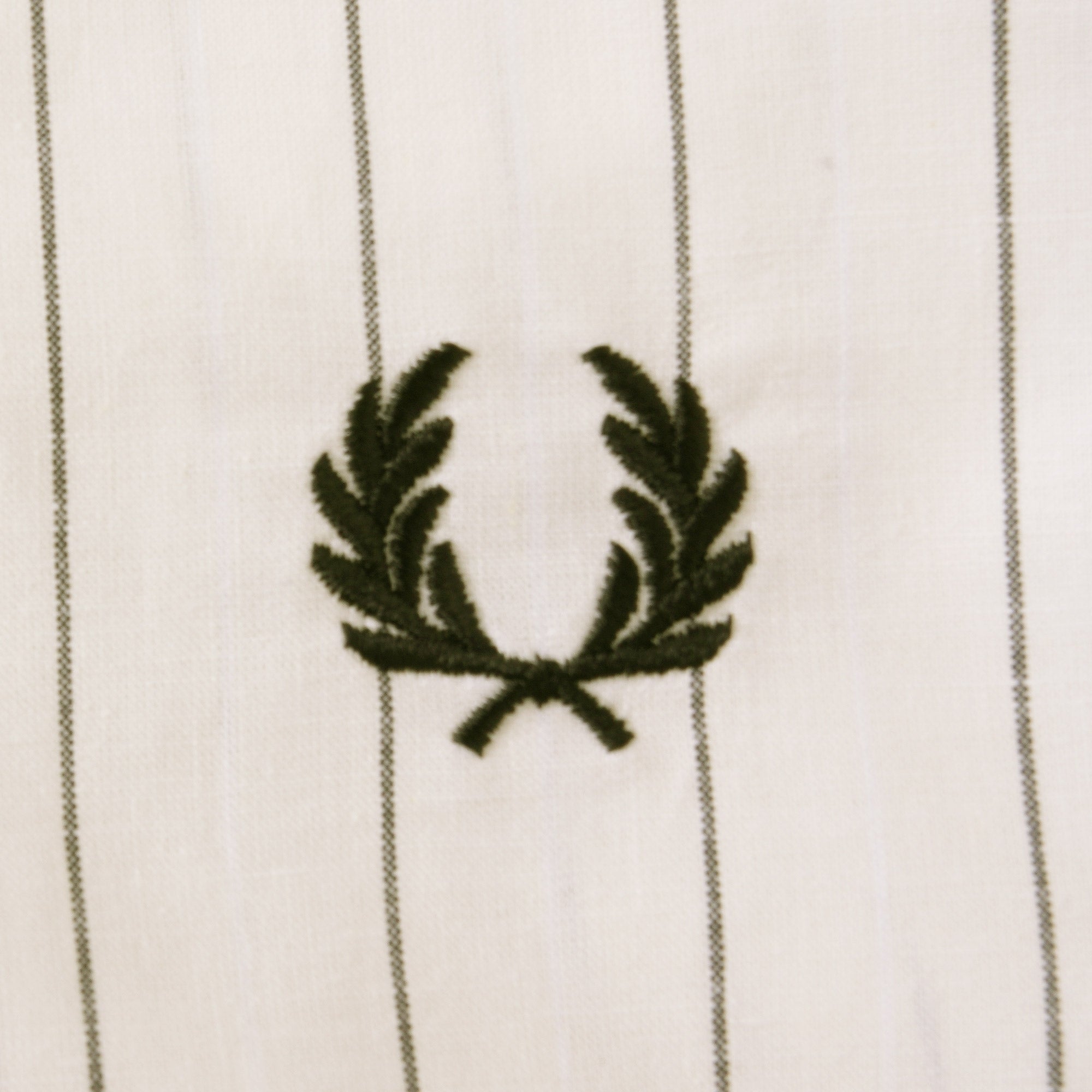 Fred Perry Fine Stripe Revere Collar Shirt - Ecru