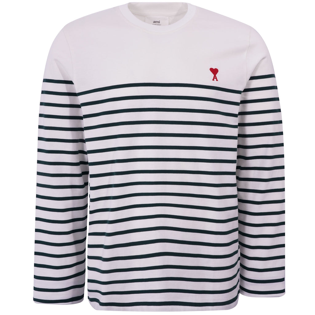 AMI De Coeur Mariniere Jersey - White/Black