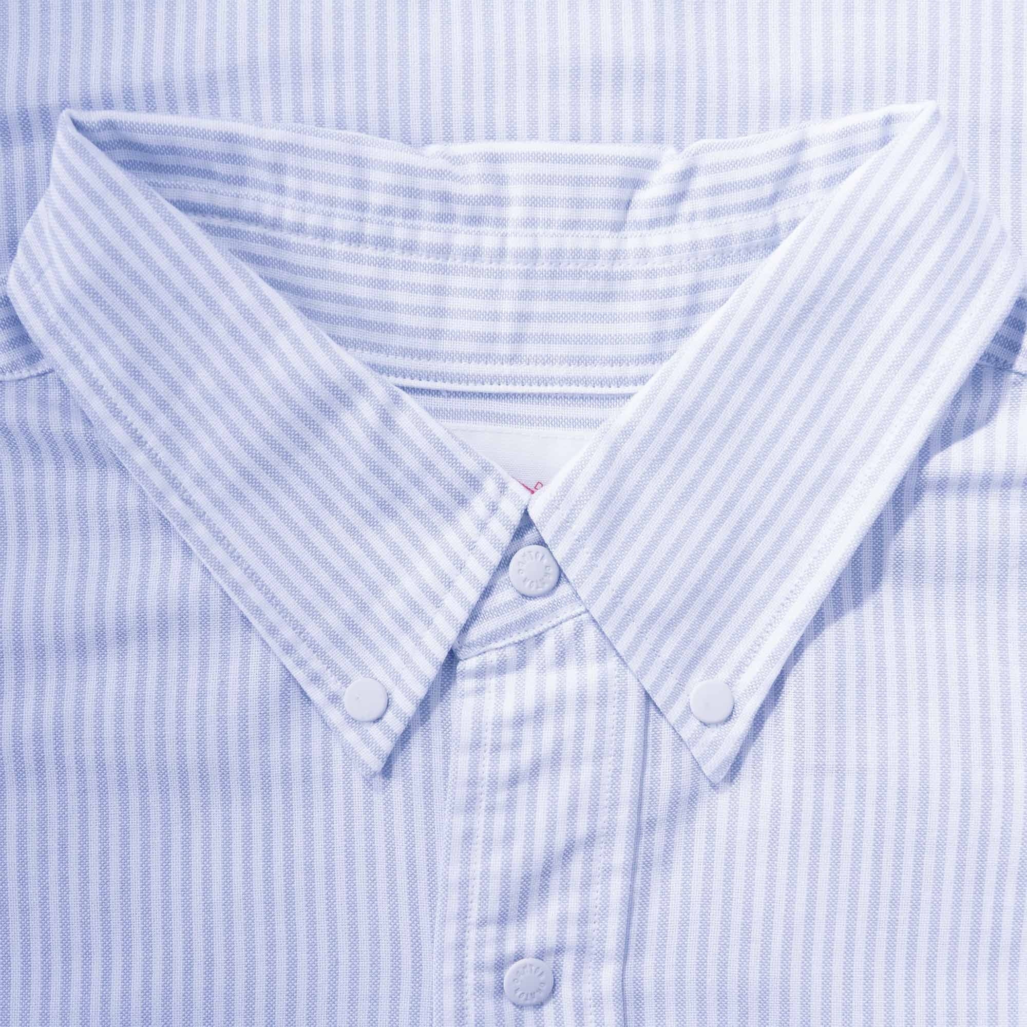 Danton Striped Short Sleeve Shirt - Sax Stripe