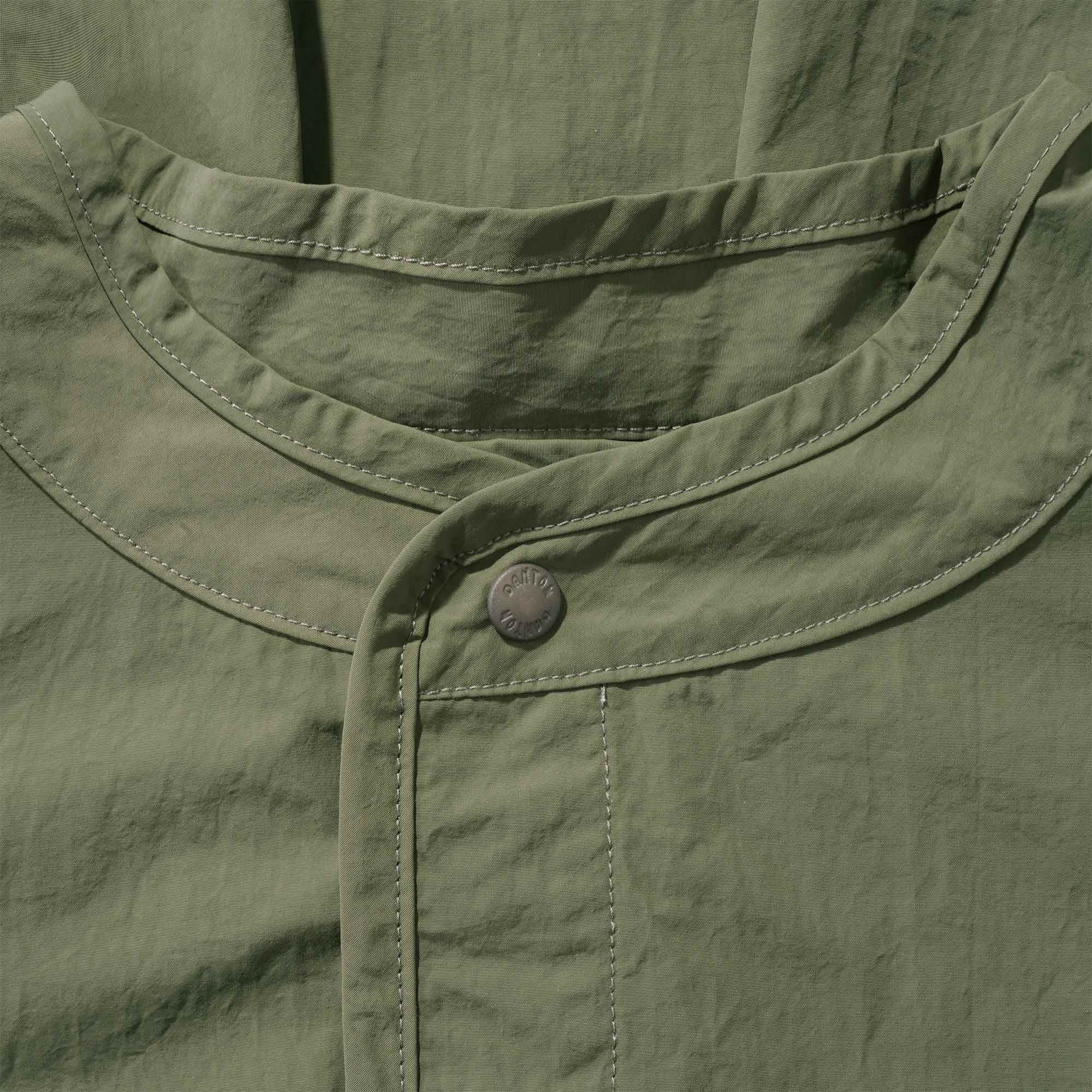 Stand Up Collar Shirt - Olive