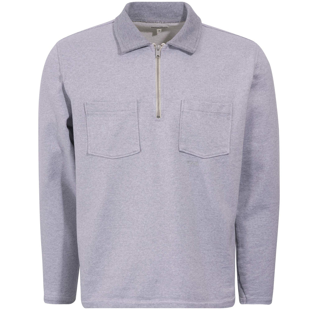 Knickerbocker Quarter Zip Sweatshirt - Heather Grey