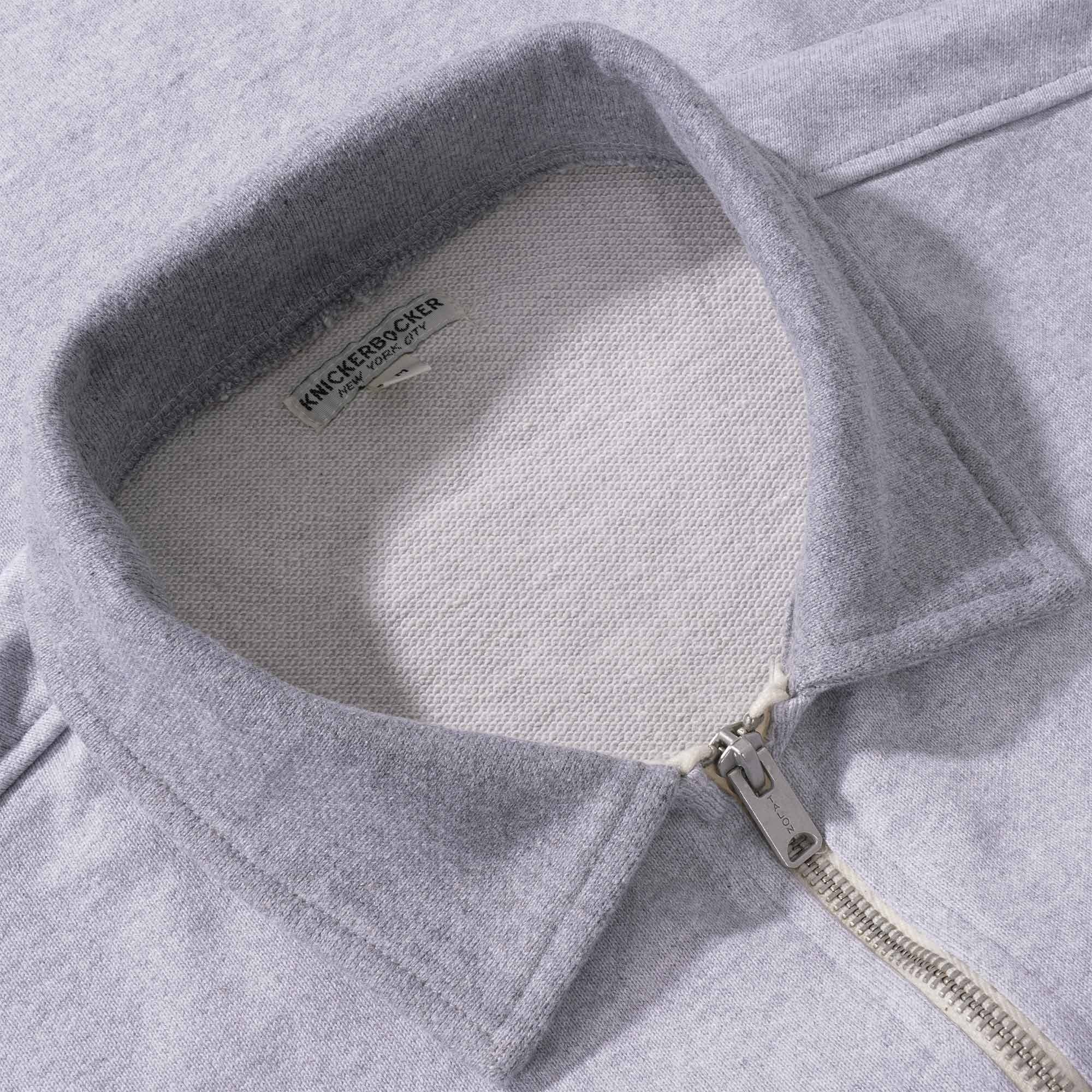 Knickerbocker Quarter Zip Sweatshirt - Heather Grey