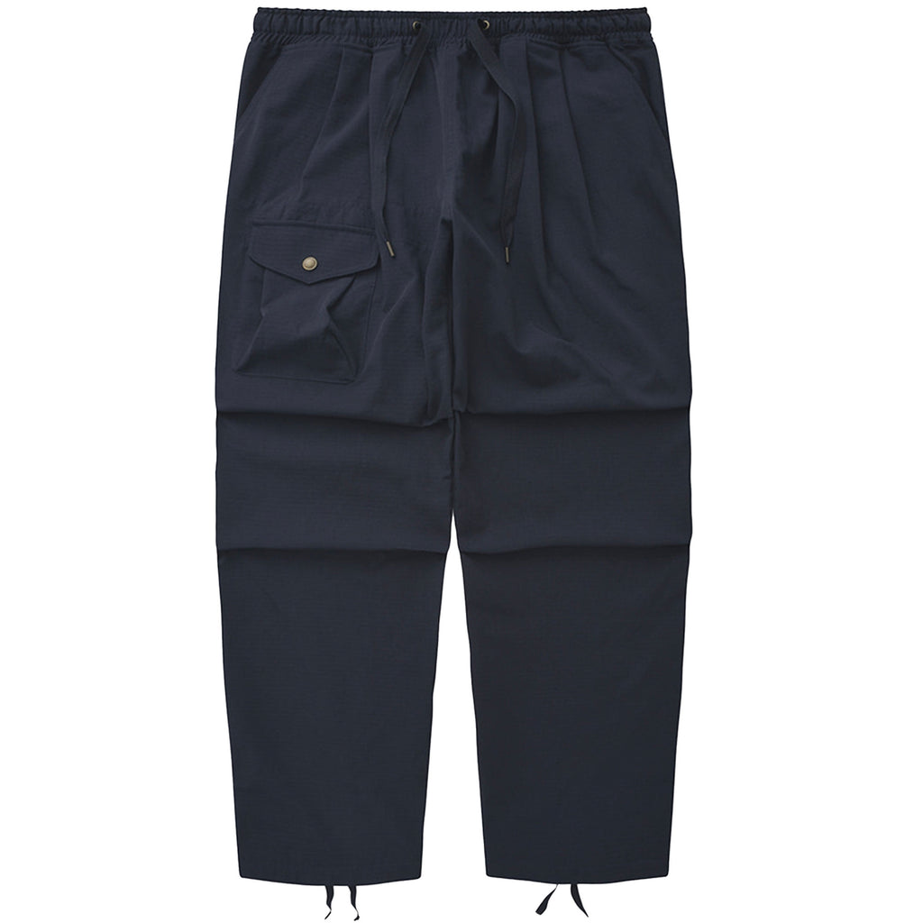 FrizmWORKS Army Two Tuck Relaxed Pants - Navy