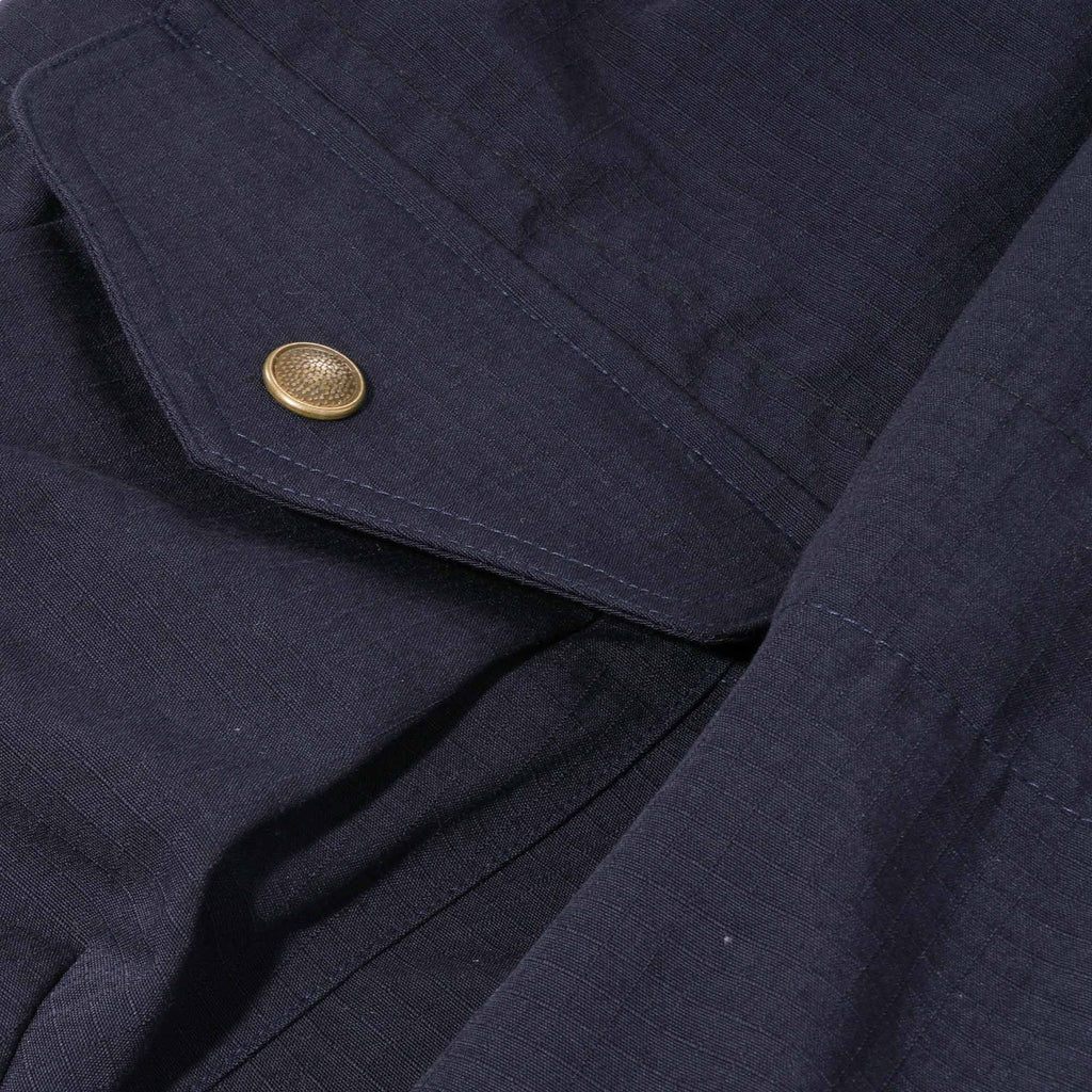 FrizmWORKS Army Two Tuck Relaxed Pants - Navy