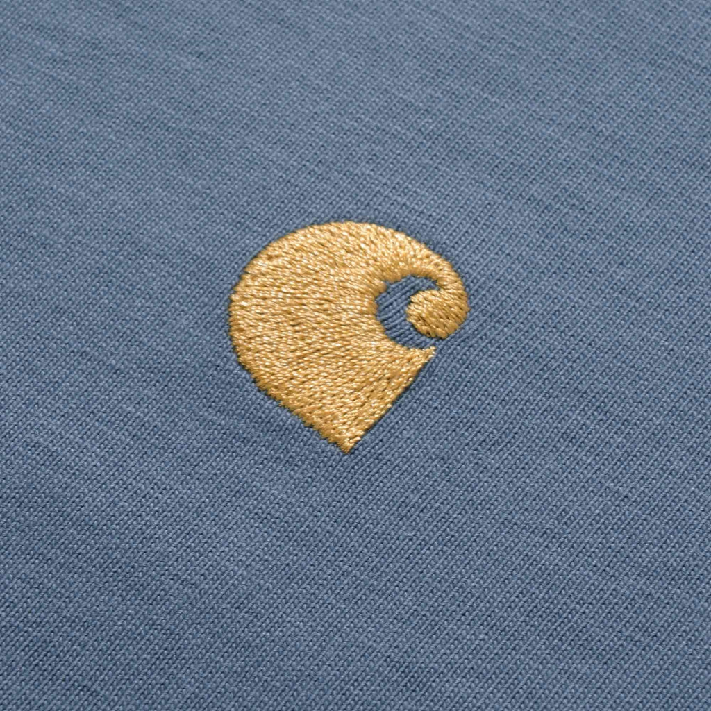 Carhartt WIP Short Sleeve Chase T-Shirt - Storm Blue
