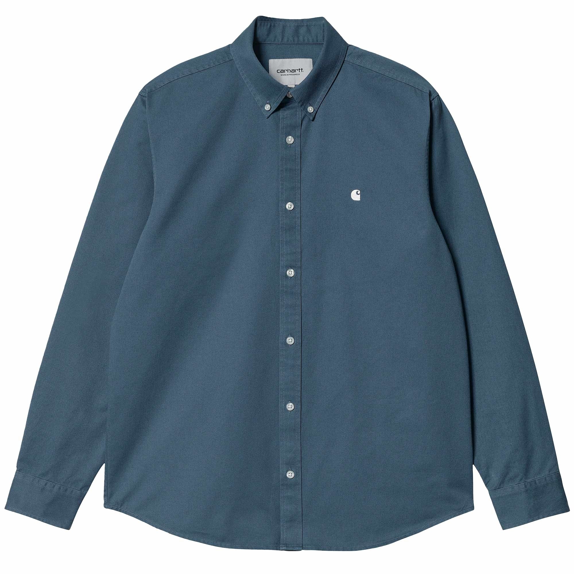 Carhartt WIP Long Sleeve Madison Shirt - Storm Blue
