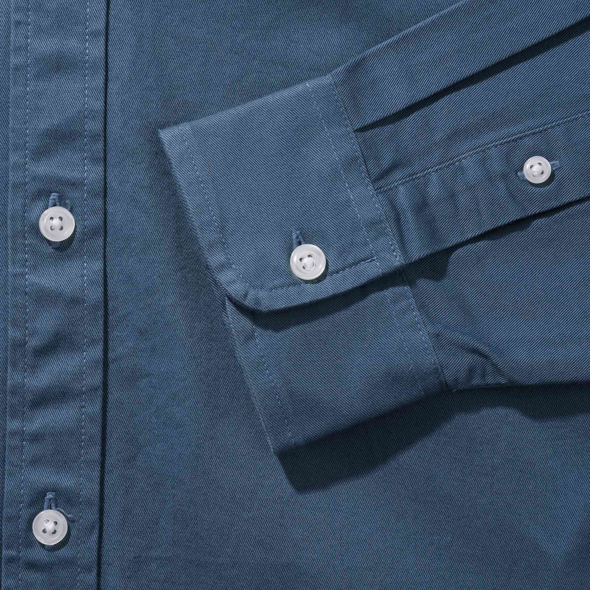 Carhartt WIP Long Sleeve Madison Shirt - Storm Blue