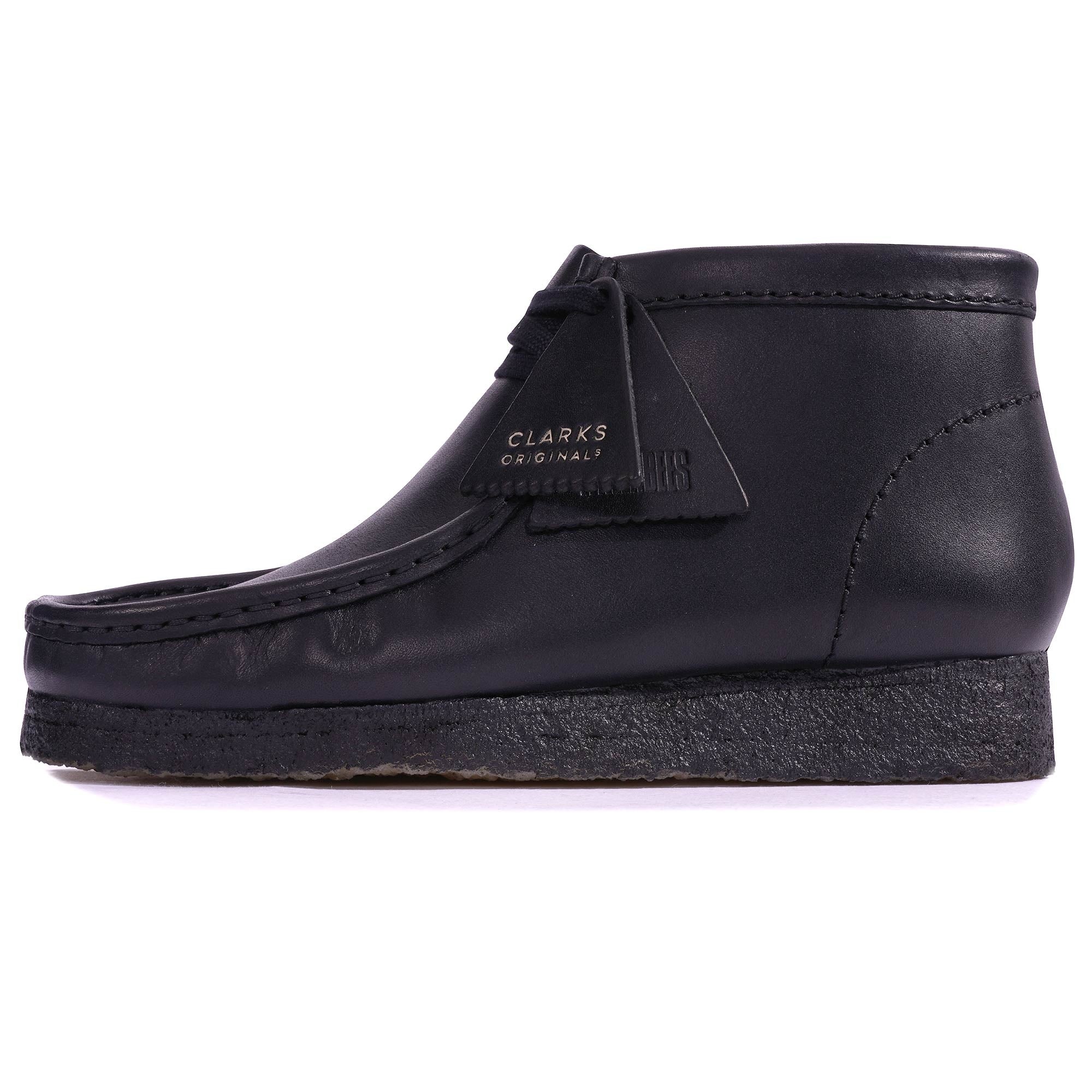 Clarks Originals Wallabee Boot - Black Leather