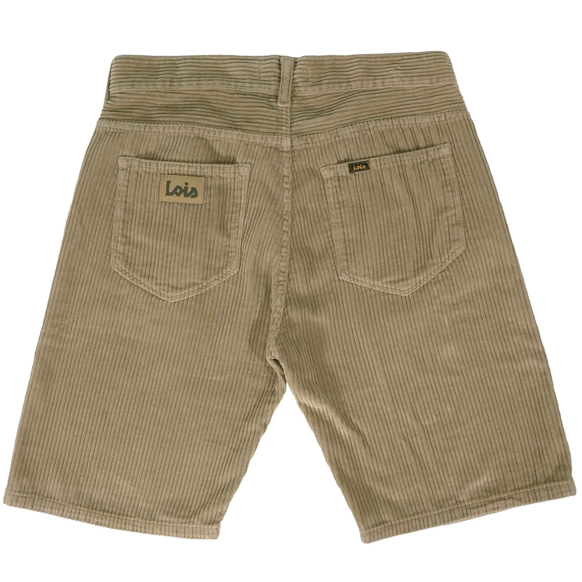 Lois Jeans Pepe Jumbo Cord Shorts - Dark Sand