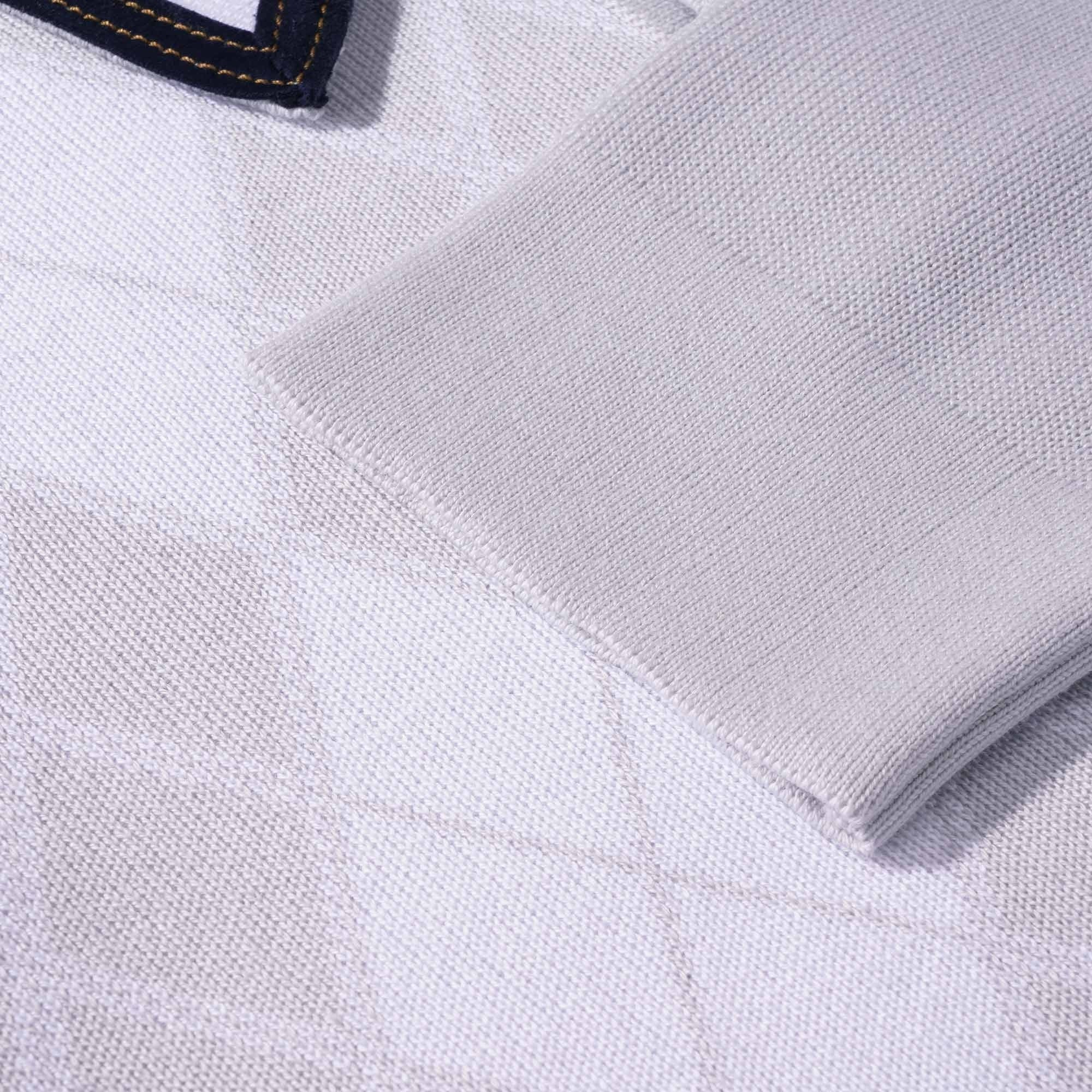 Gabicci Vintage Gibson Argyle Knitted Polo - Lunar