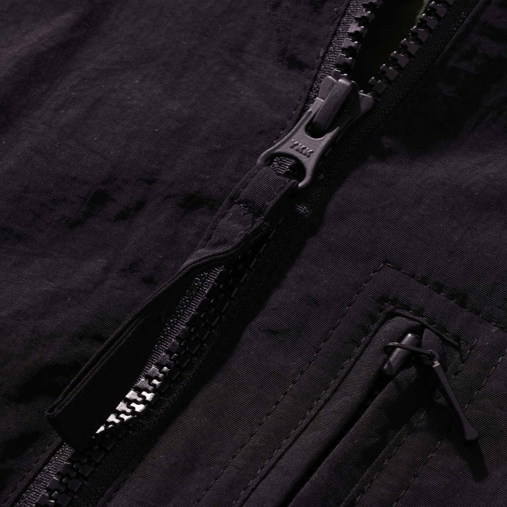 FrizmWORKS Nylon Set Up Track Jacket - Black/Green