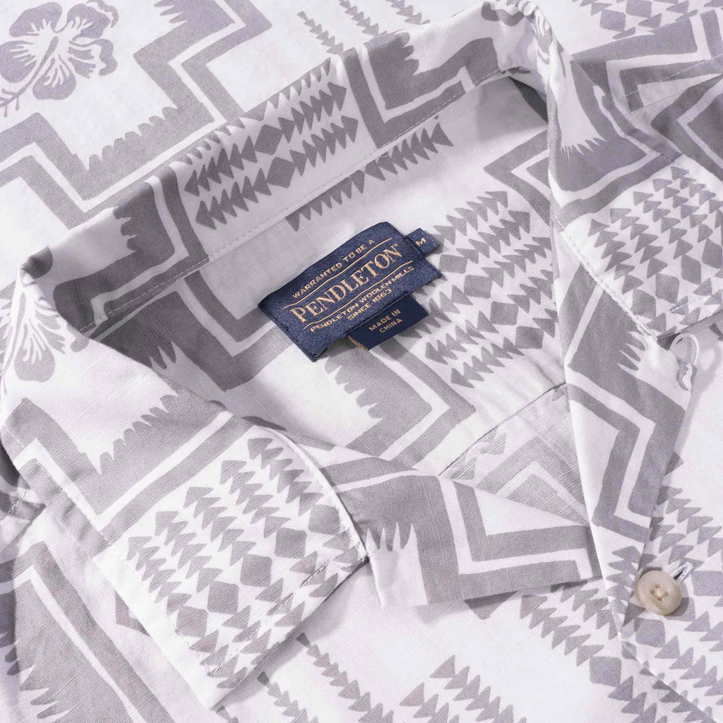 Pendleton Woolen Mills Aloha Shirt - Grey Harding Print