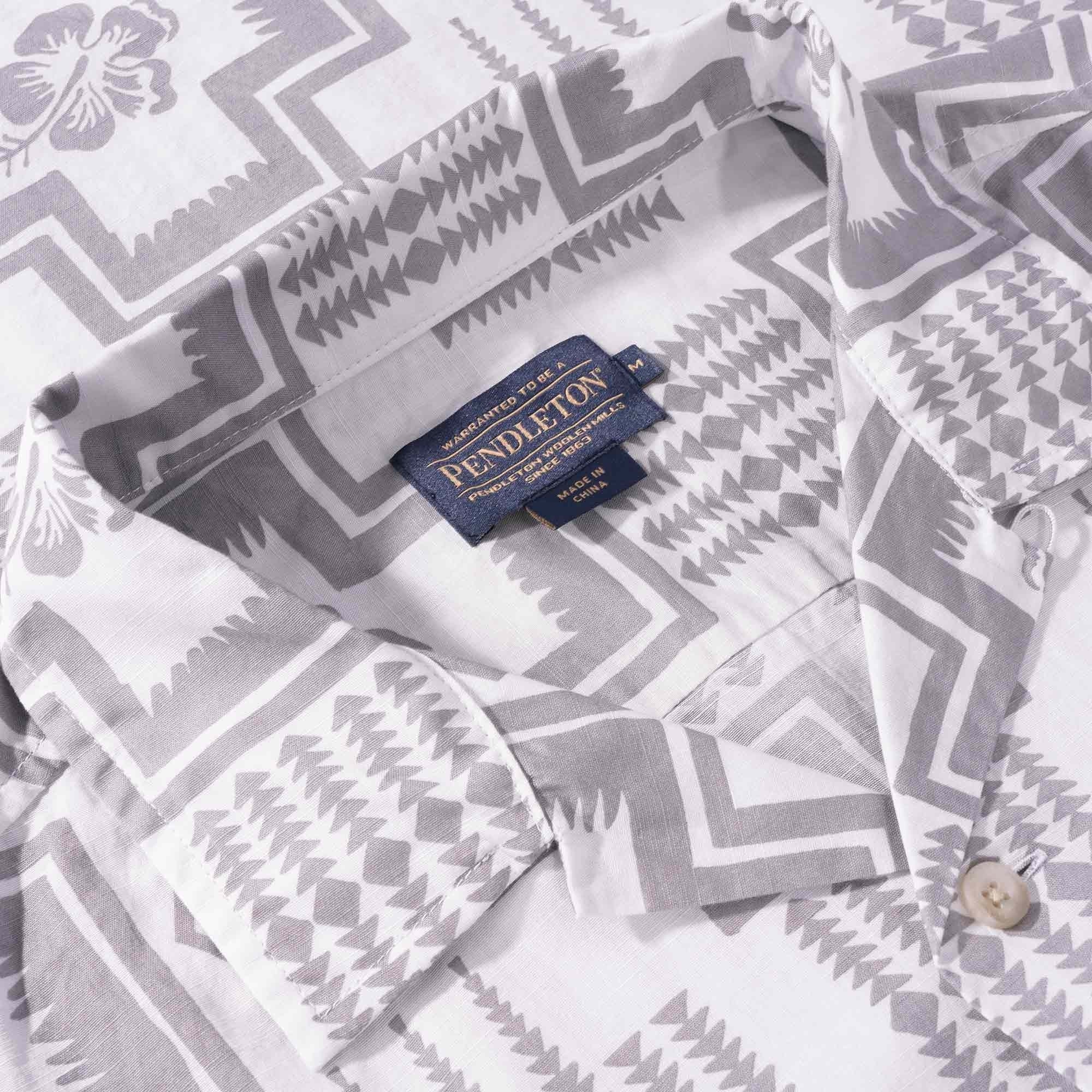 Pendleton Woolen Mills Aloha Shirt - Grey Harding Print