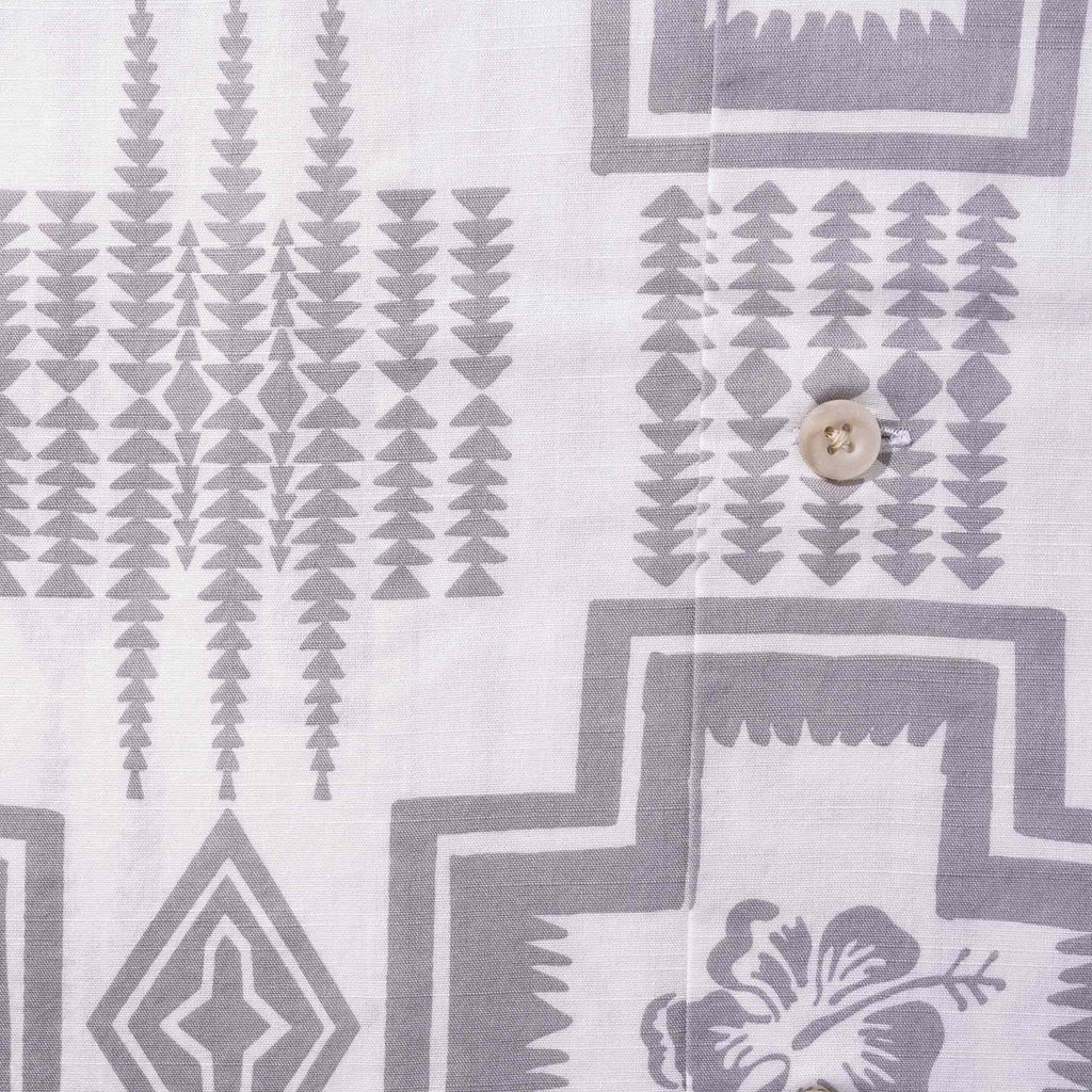 Pendleton Woolen Mills Aloha Shirt - Grey Harding Print