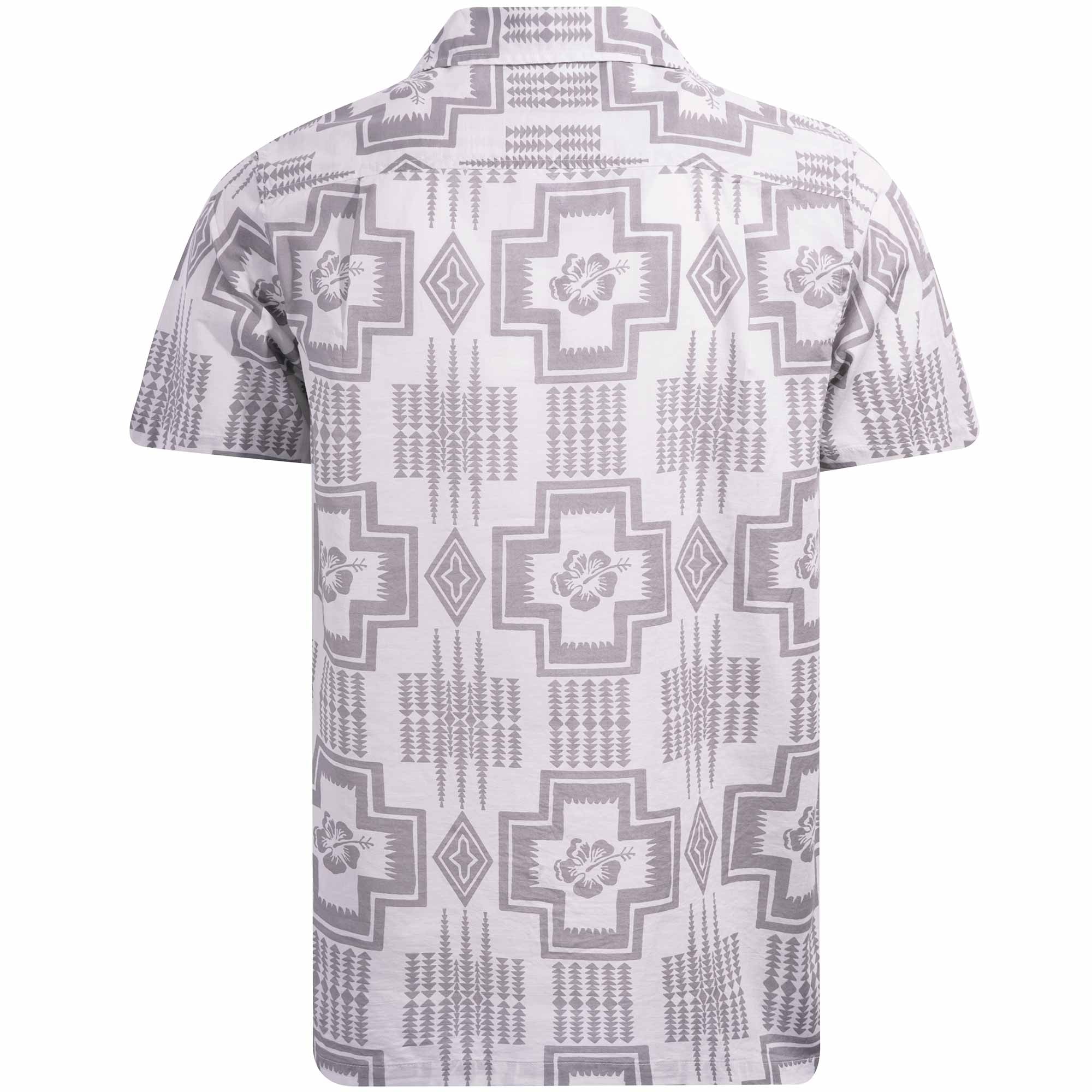 Pendleton Woolen Mills Aloha Shirt - Grey Harding Print