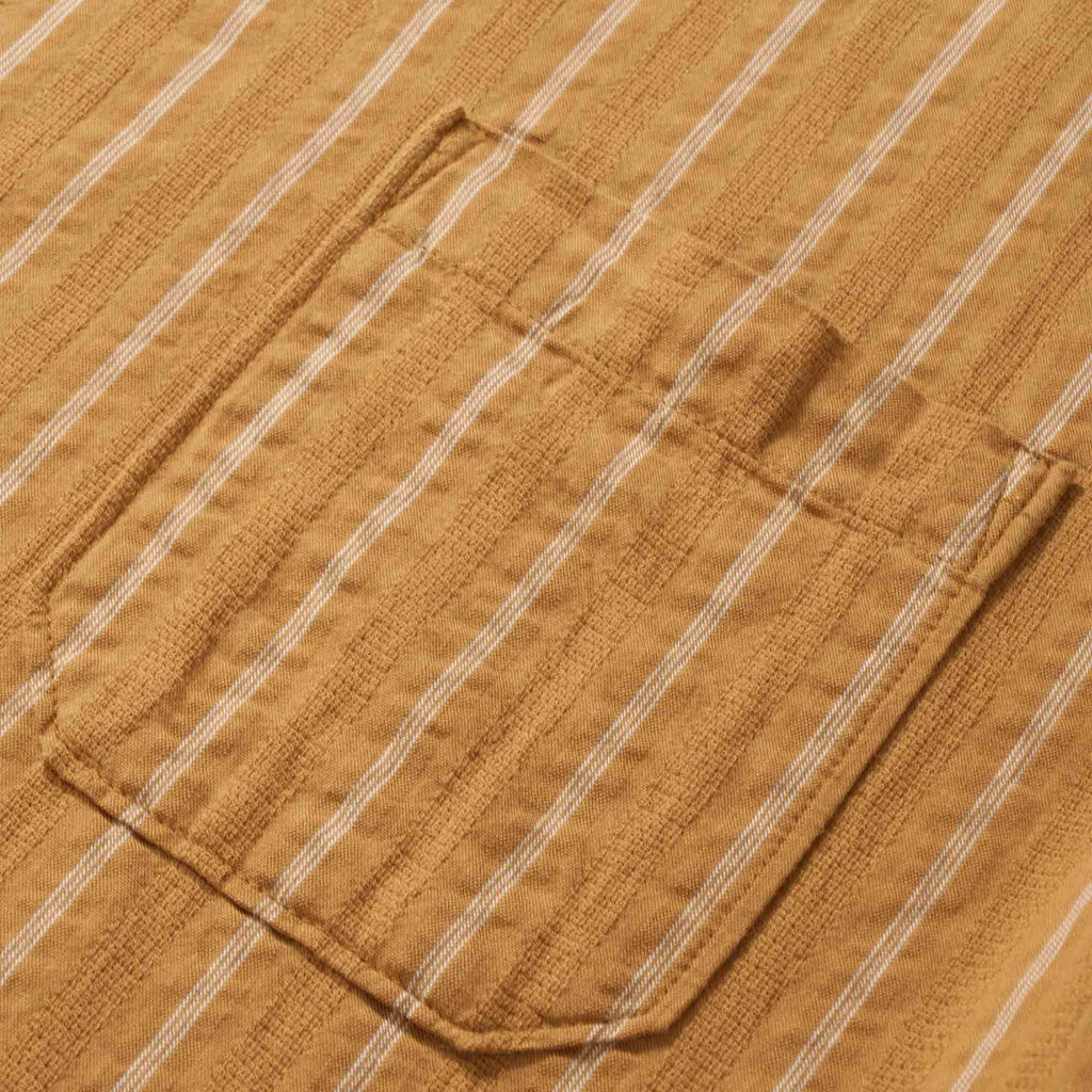 Universal Works Road Shirt - Mustard Maui Stripe