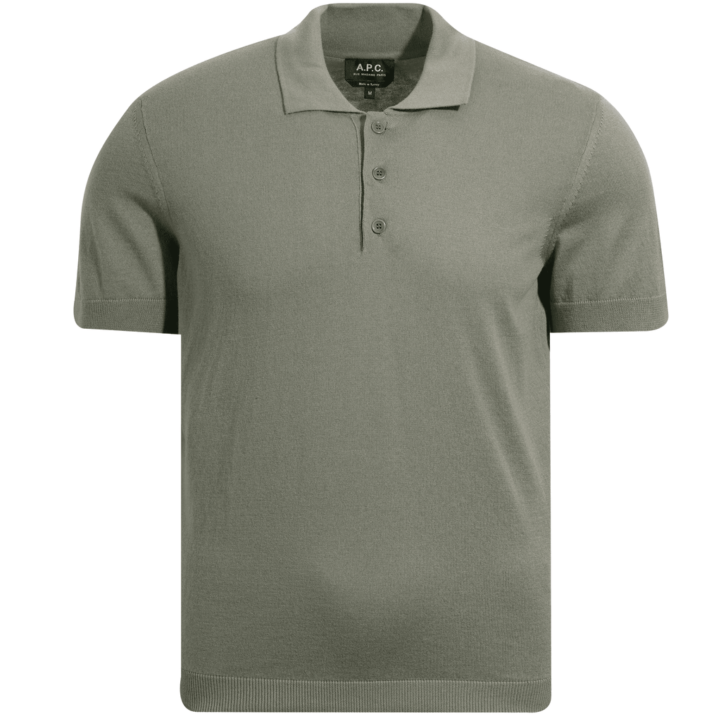 A.P.C. Gregoire Polo Shirt - Kaki