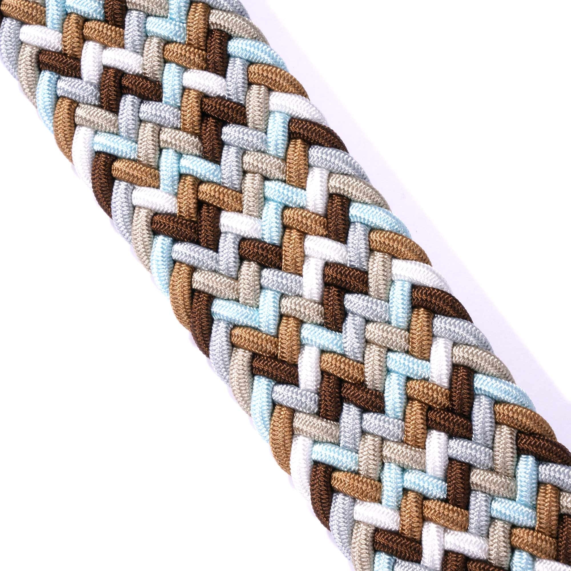 Anderson's Belts Woven Belt - Sky/Tan
