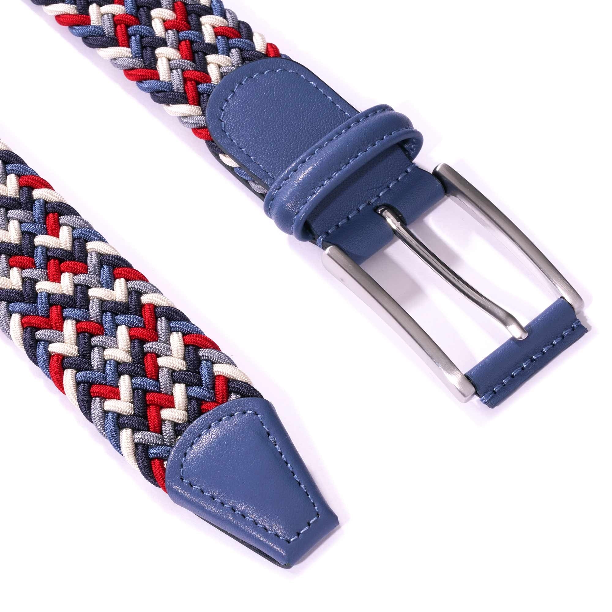Anderson's Belts Woven Belt - Red/Blue