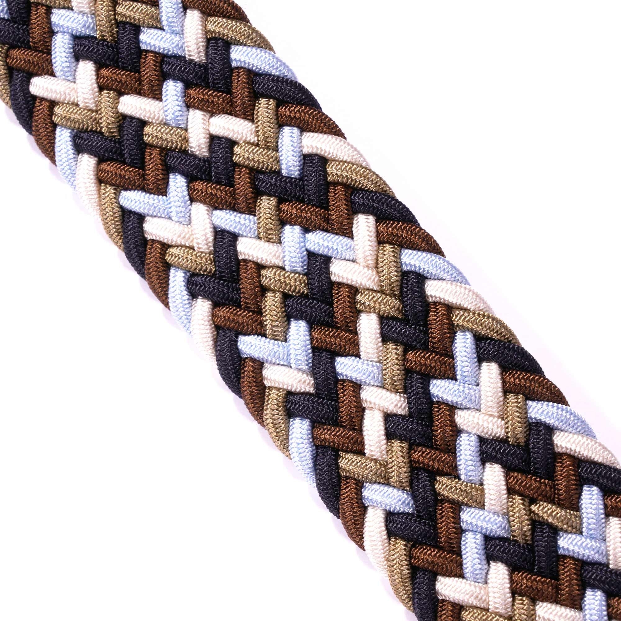 Woven Belt - Brown/Blue