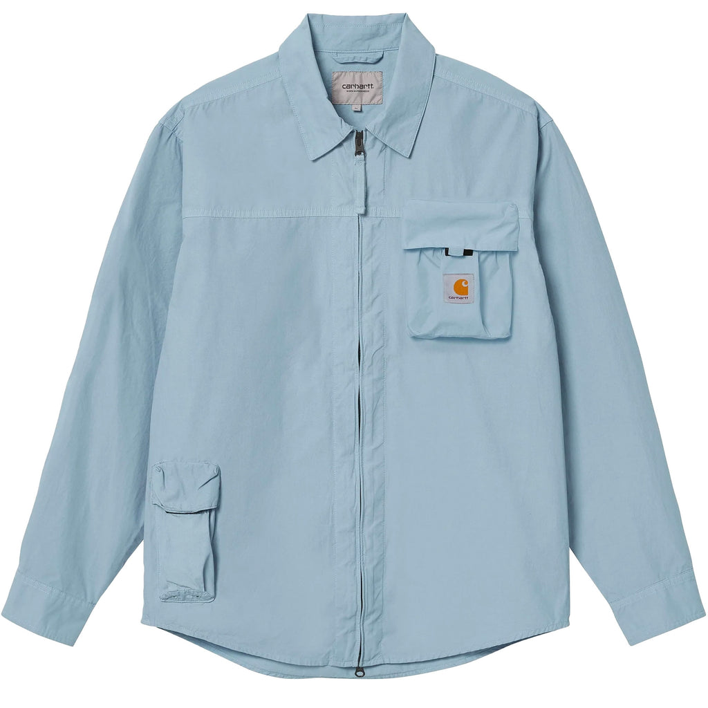 Carhartt WIP Long Sleeve Berm Shirt - Frosted Blue