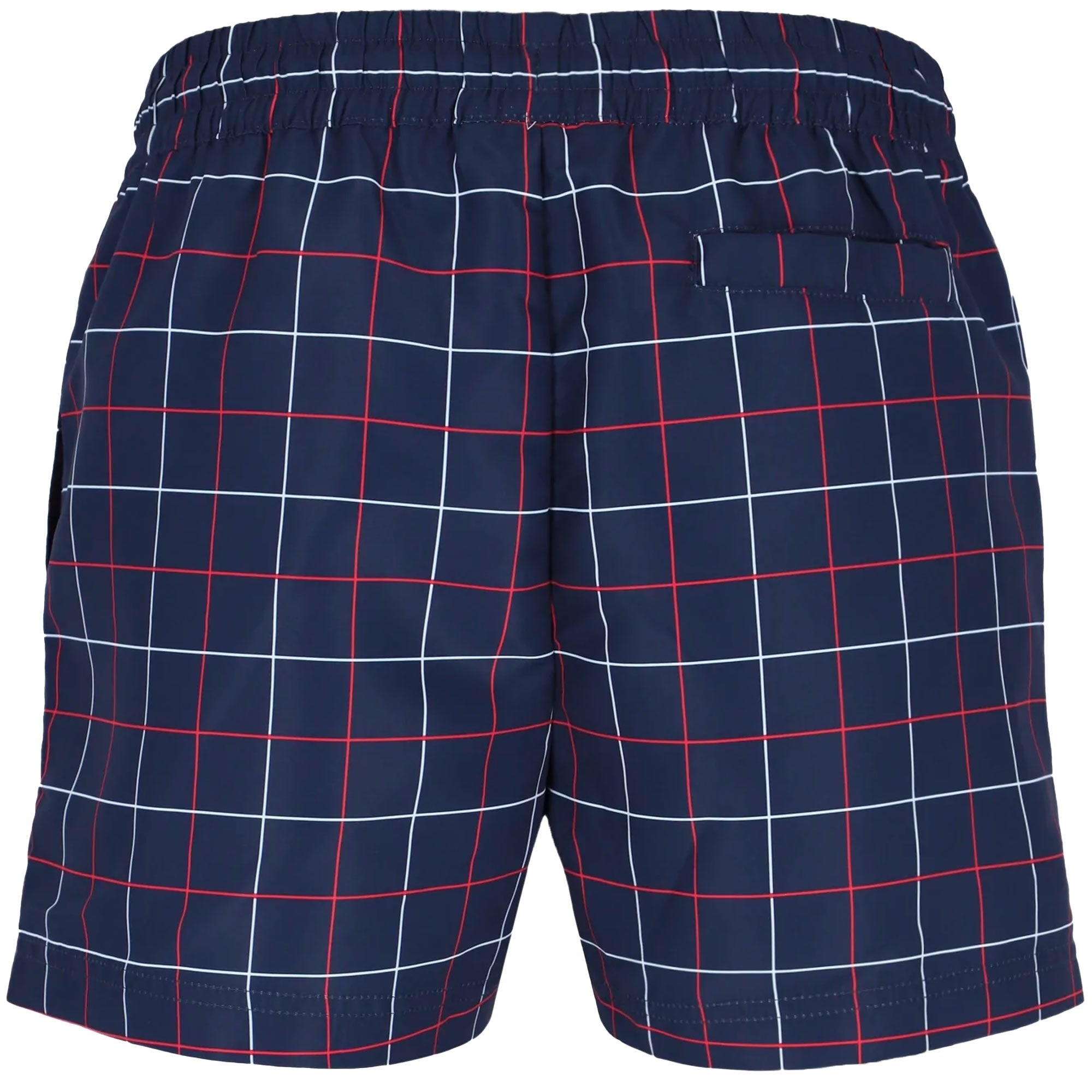 Fila Vintage Linecall Check Print Swim Short - Peacoat