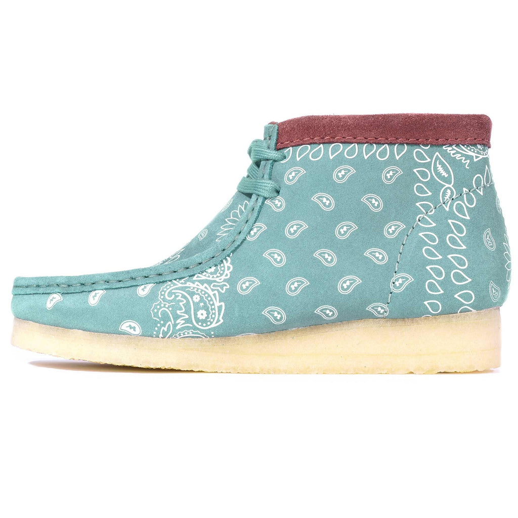 Clarks Originals Wallabee Boot - Green Paisley