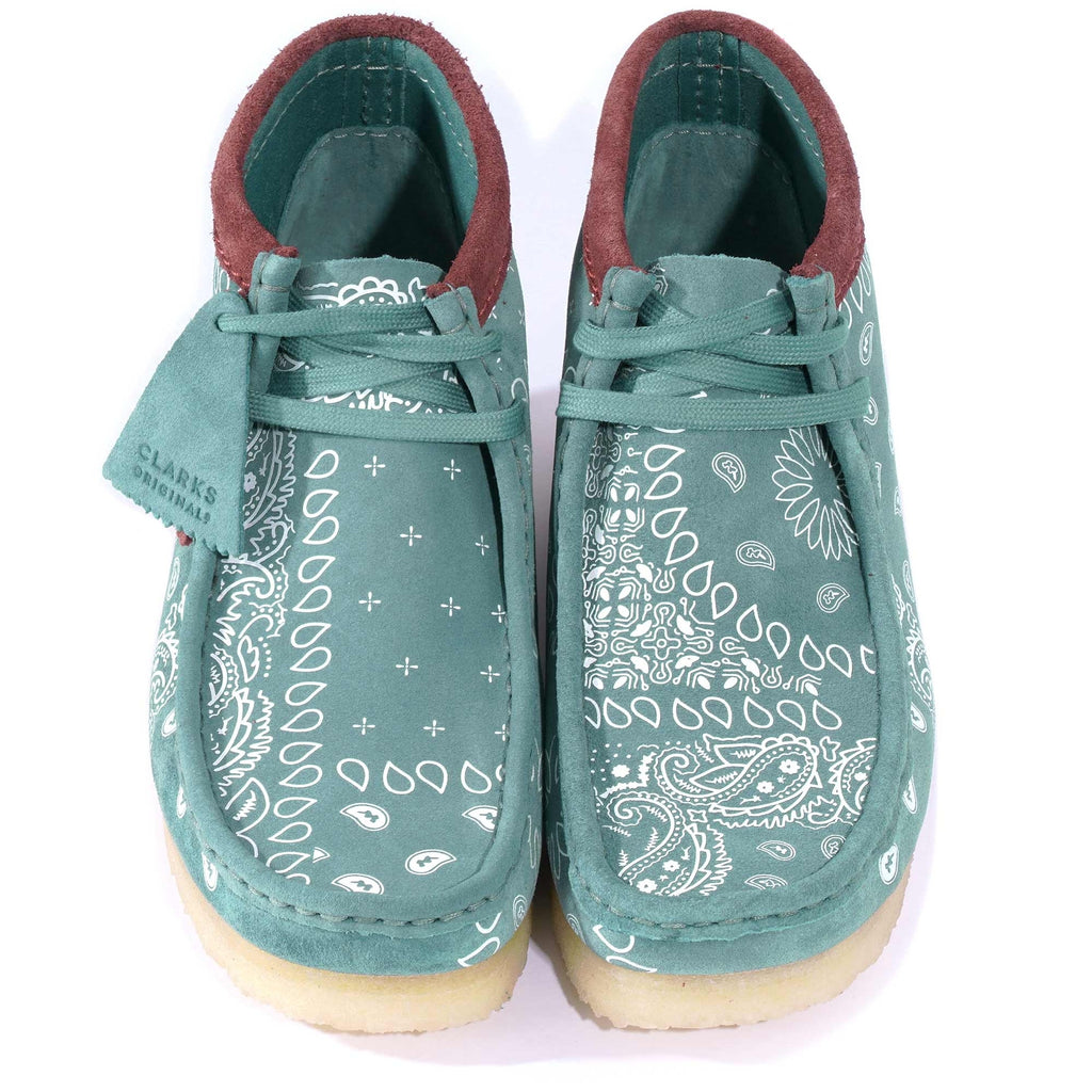Clarks Originals Wallabee Boot - Green Paisley