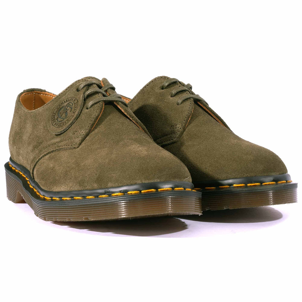 Dr. Martens Made In England 1461 Buck Suede - Forest Green