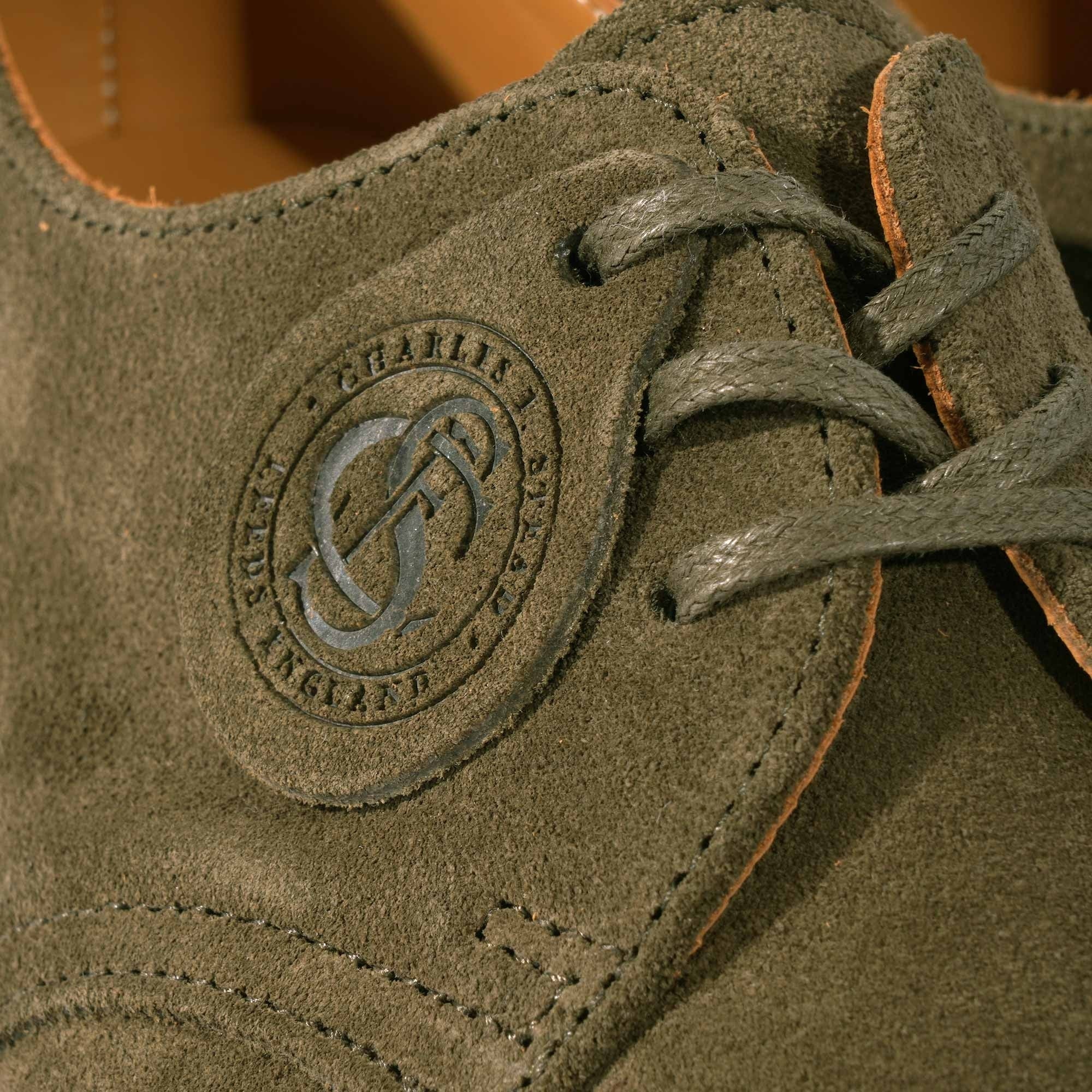 Dr. Martens Made In England 1461 Buck Suede - Forest Green