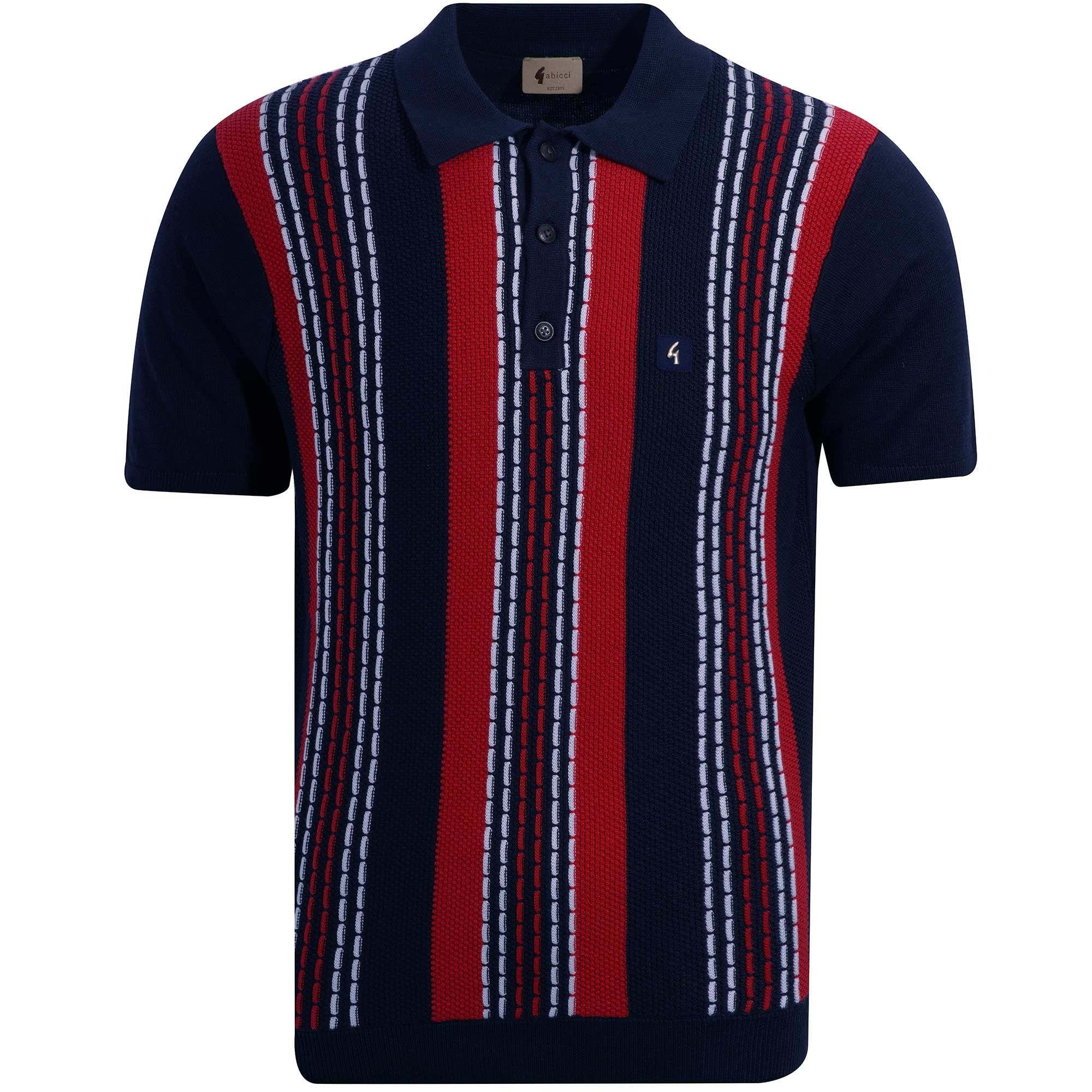 Gabicci Vintage Caan Vintage Polo Shirt - Navy