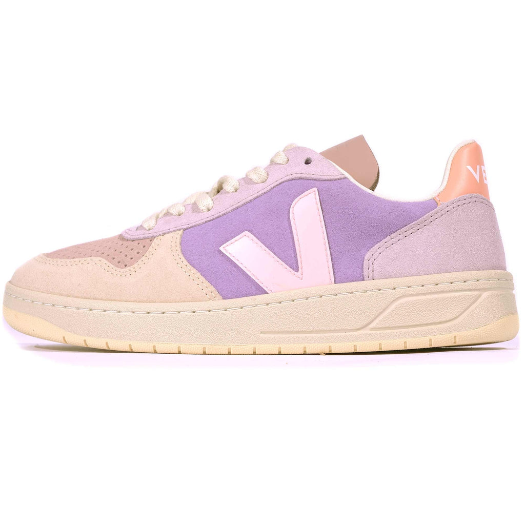 Veja Womens V-10 Suede - Purple/Beige