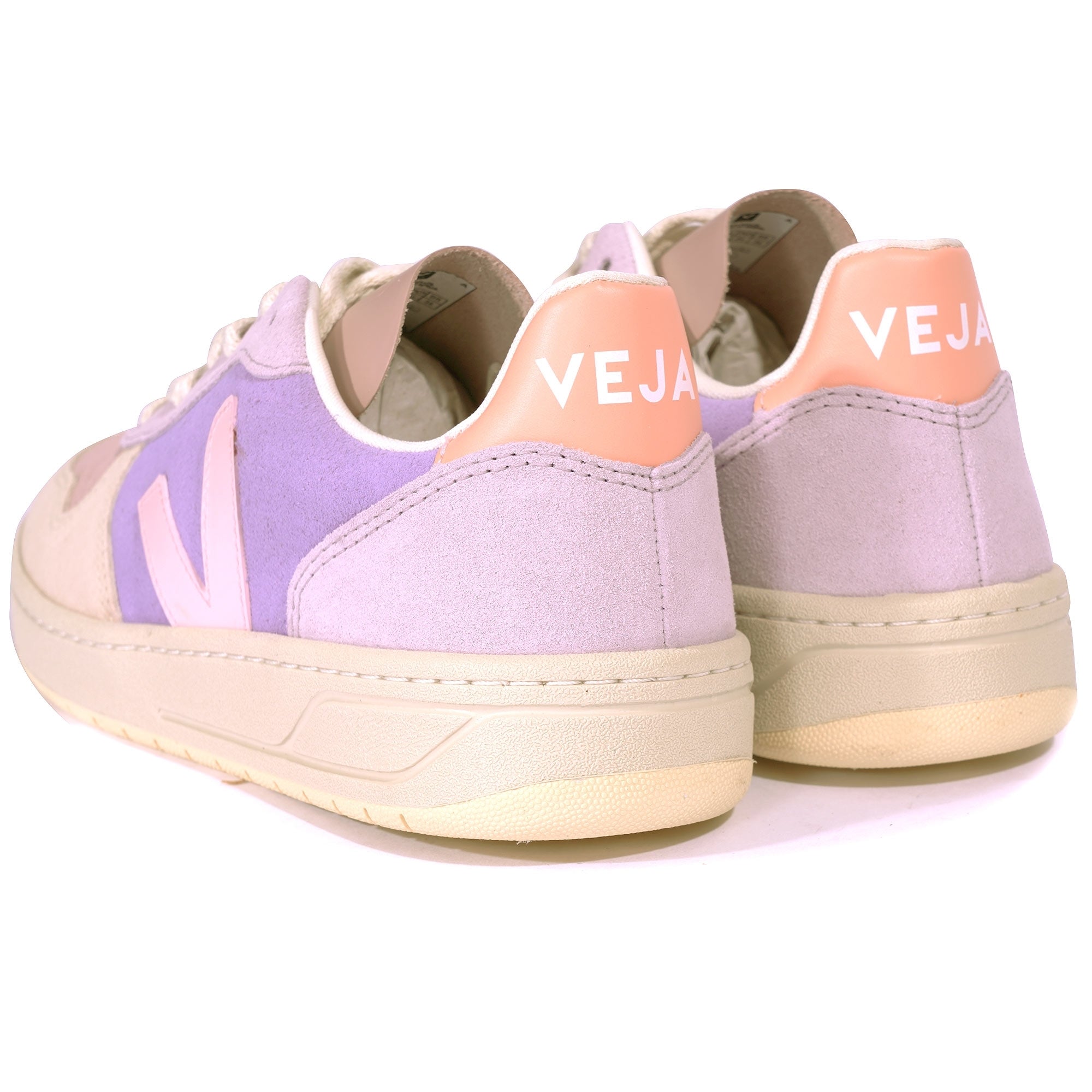 Veja Womens V-10 Suede - Purple/Beige