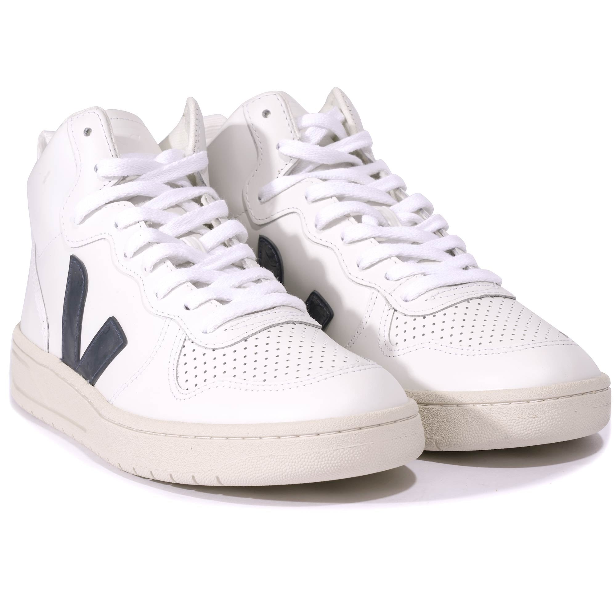 Veja High Top V-15 Leather - Extra White/Nautico