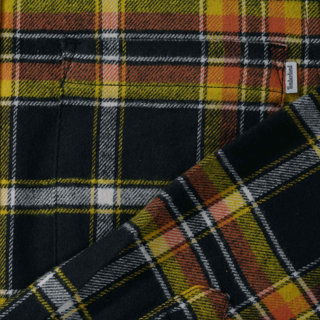 Timberland Heavy Flannel Check Shirt - Black/Yellow