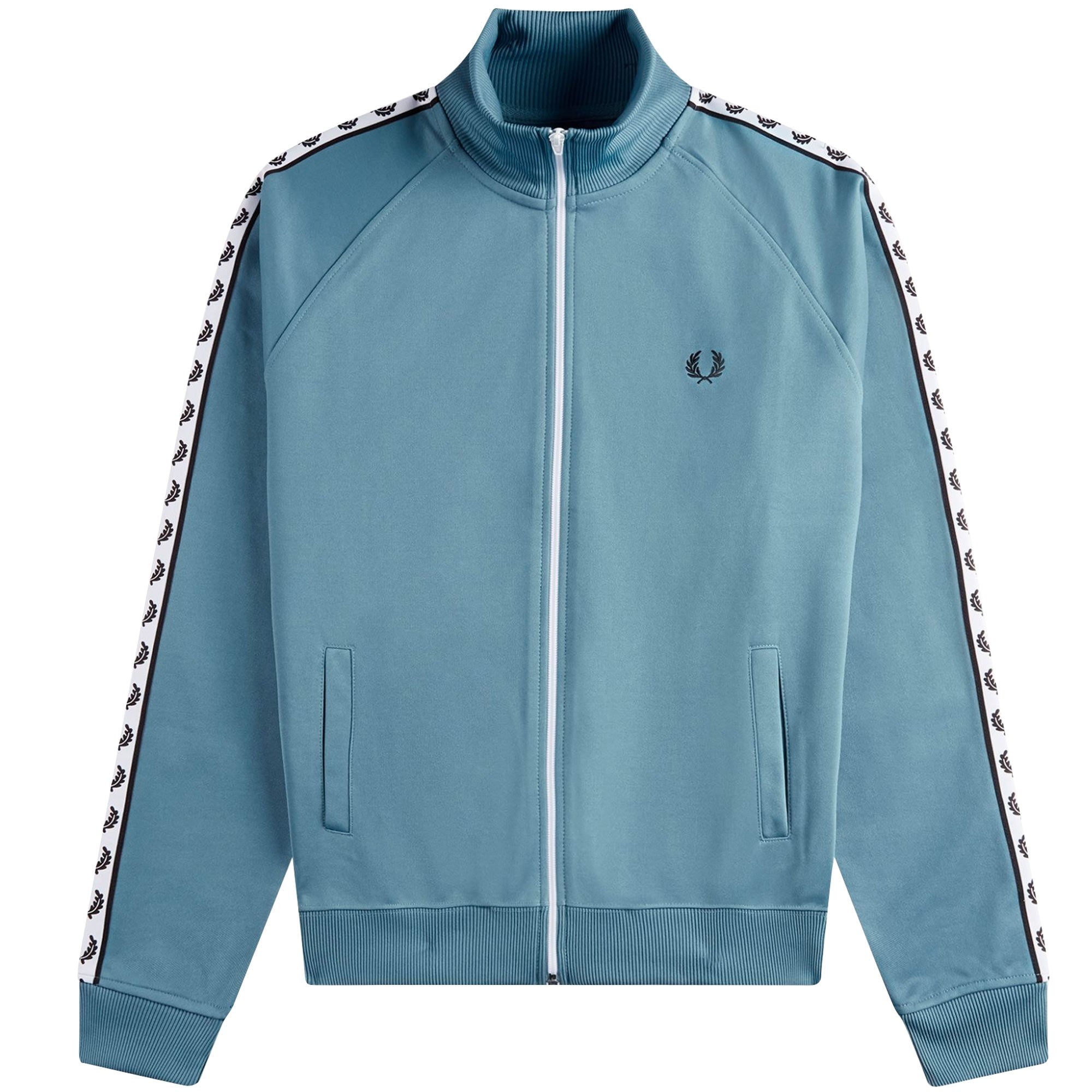 Fred Perry Taped Track Jacket - Ash Blue