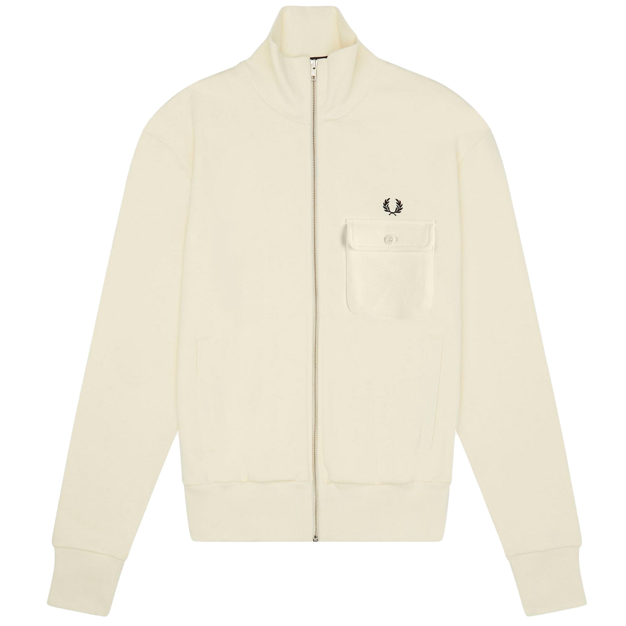 Fred Perry Reissues Funnel Neck Track Jacket - Ecru