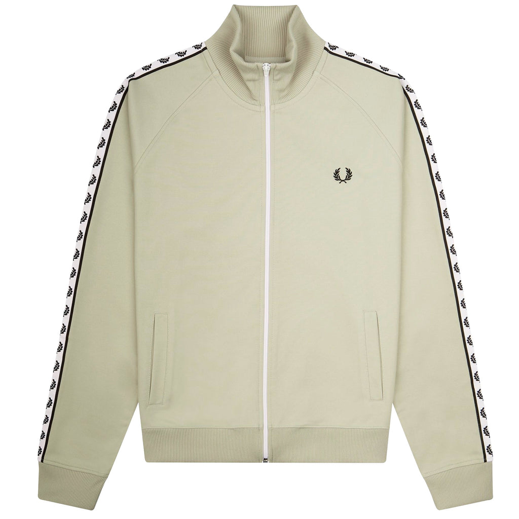 Fred Perry Taped Track Jacket - Light Oyster