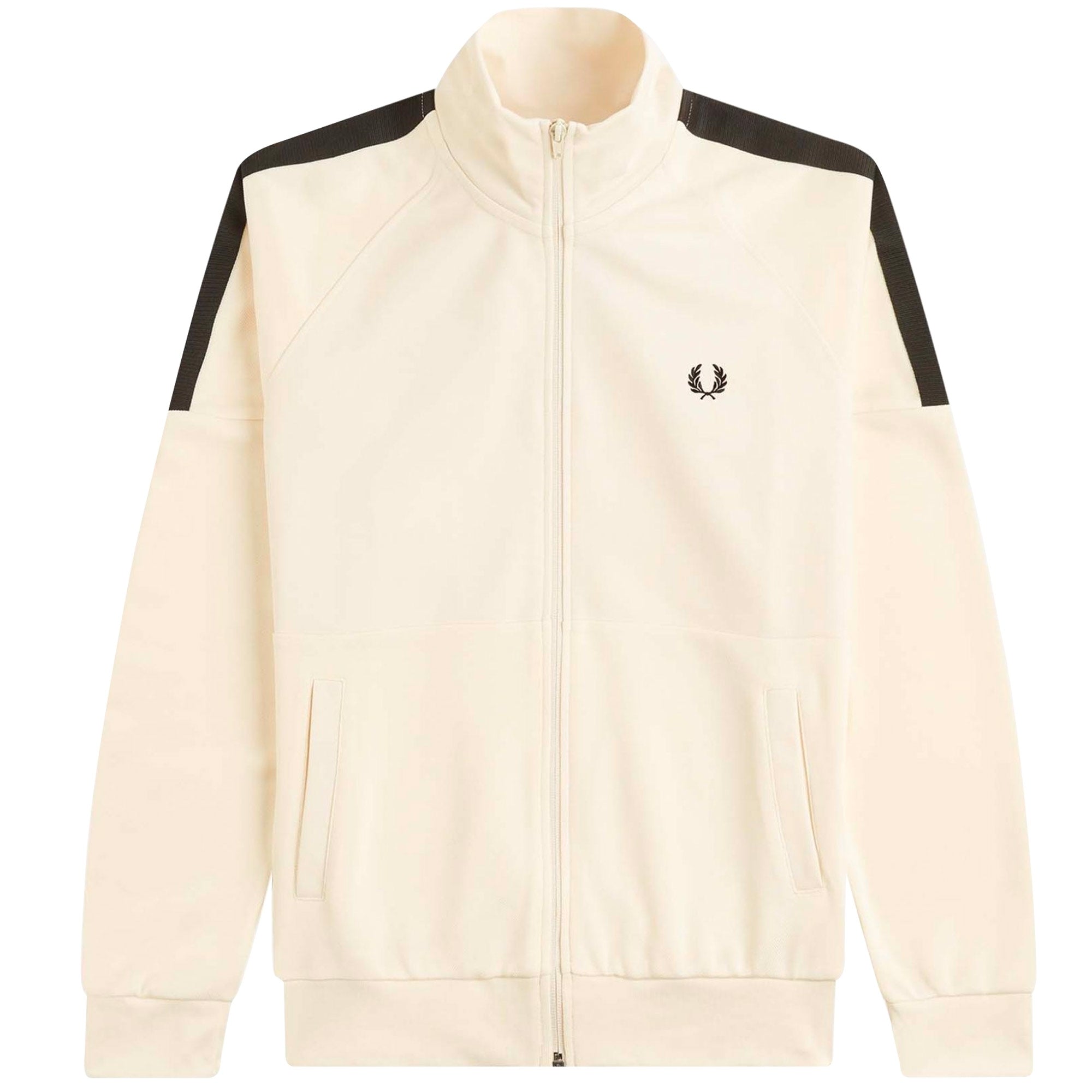 Fred Perry Panelled Track Jacket - Ecru