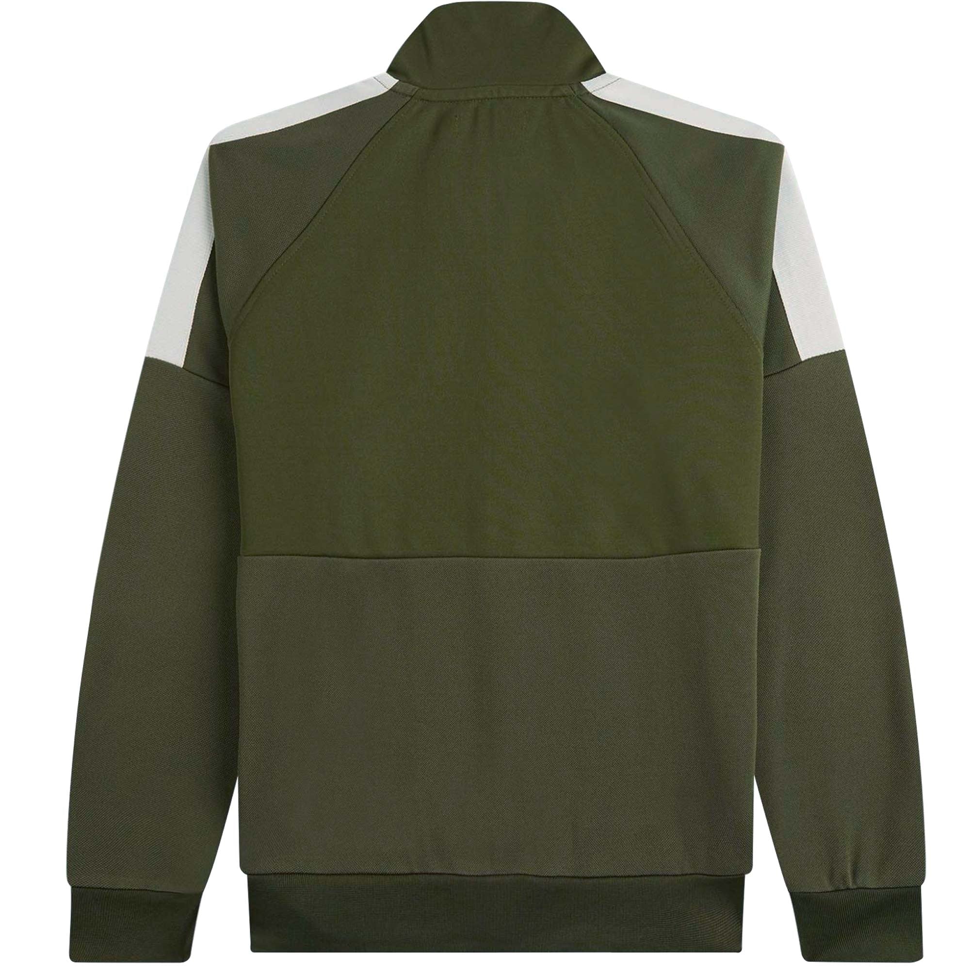Fred Perry Panelled Track Jacket - Military Green