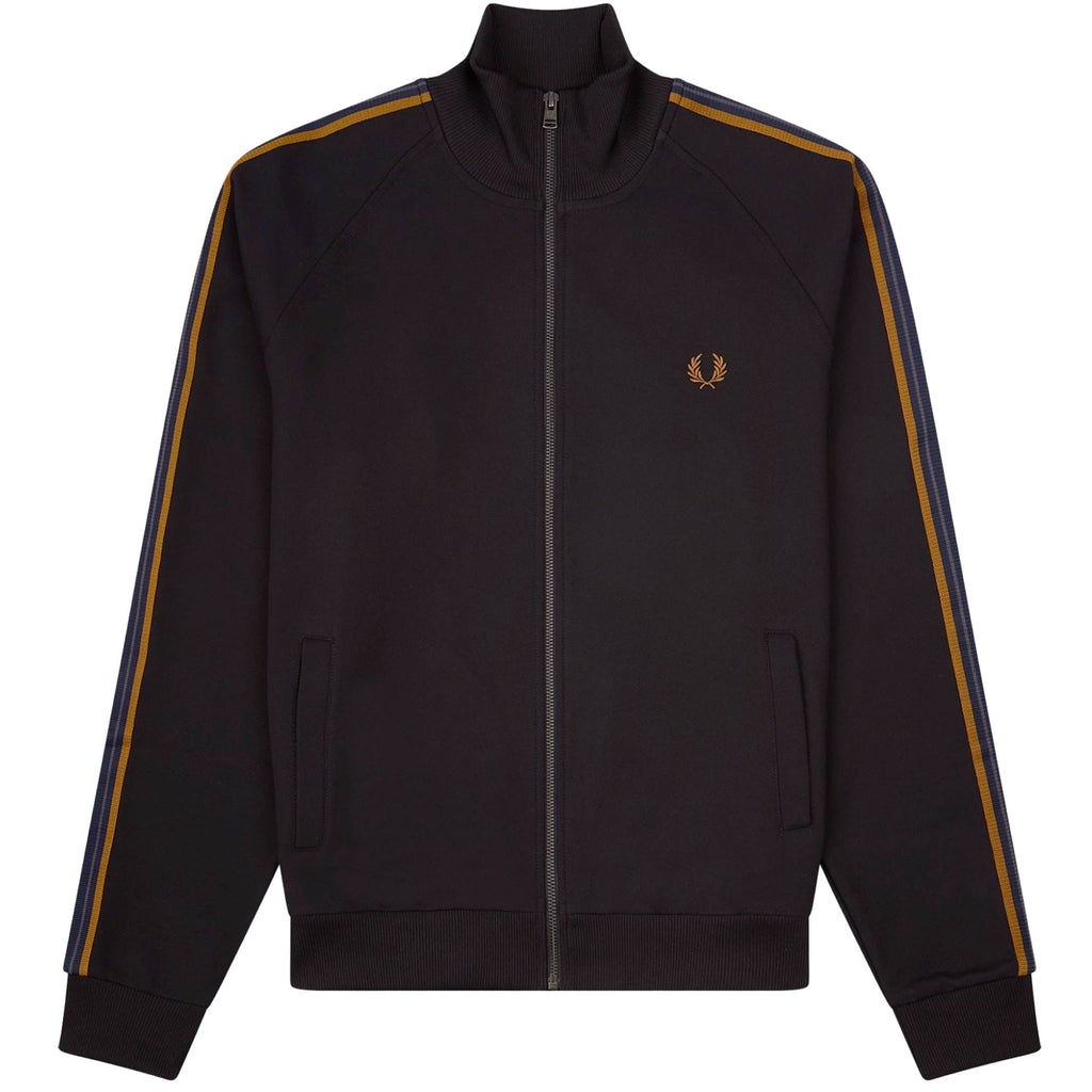 Fred Perry Medal Tape Track Jacket - Black