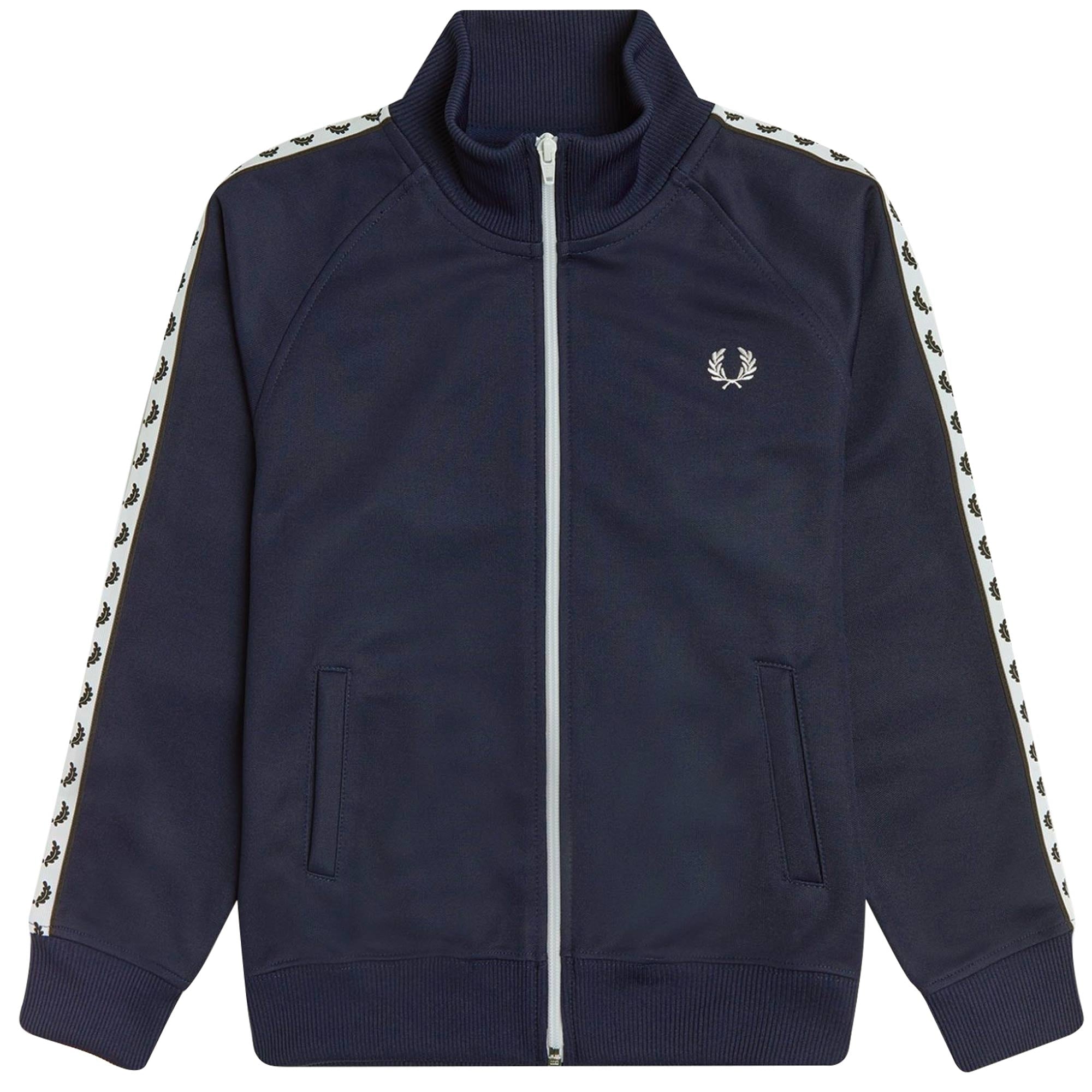 Taped Track Jacket - Navy Blue